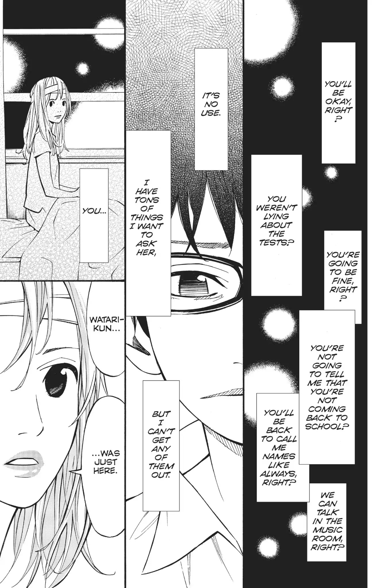 Shigatsu wa Kimi no Uso Chapter 27 page 24 - Chapter 27: Super-Imposed Outlines