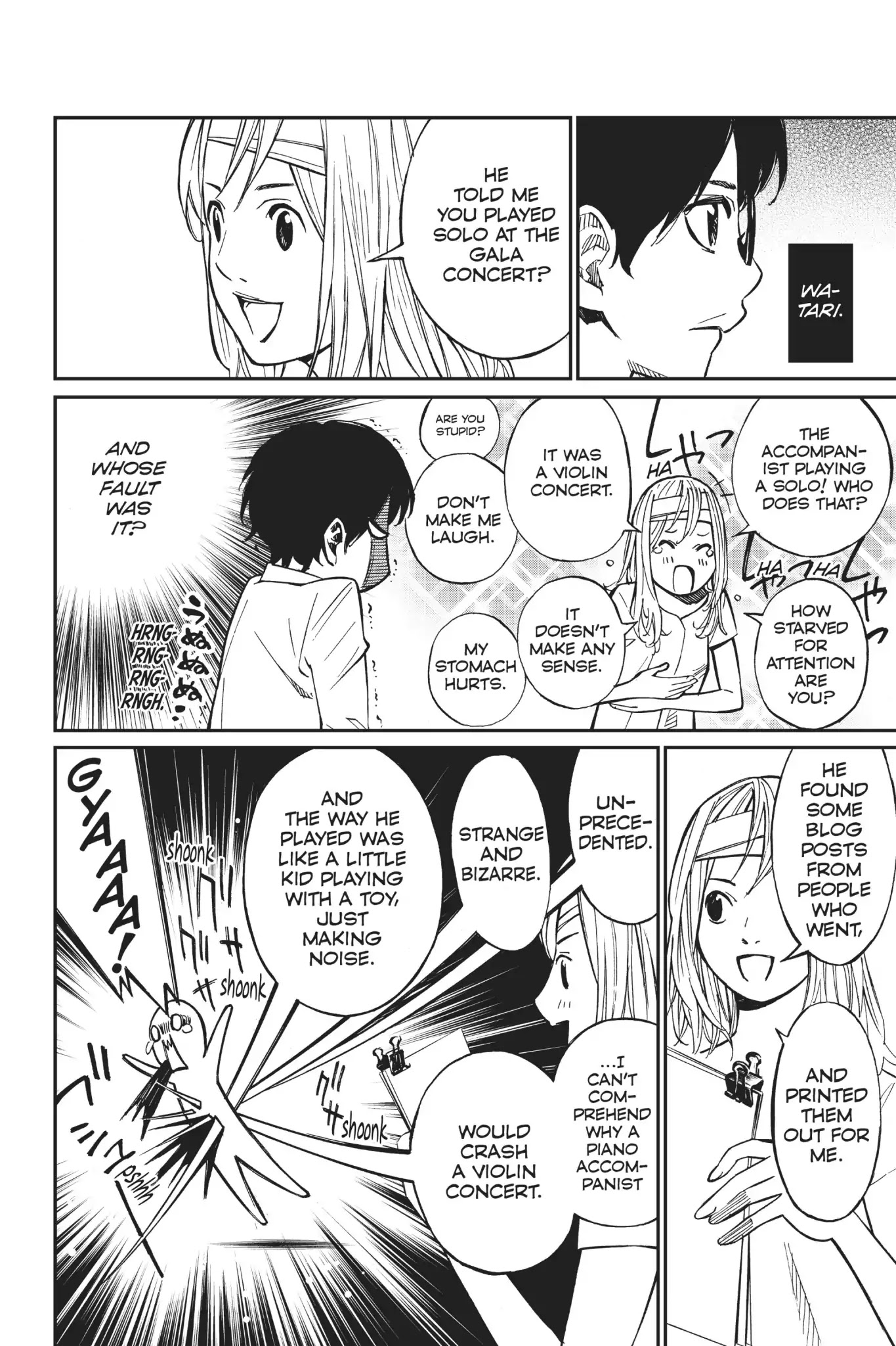 Shigatsu wa Kimi no Uso Chapter 27 page 25 - Chapter 27: Super-Imposed Outlines