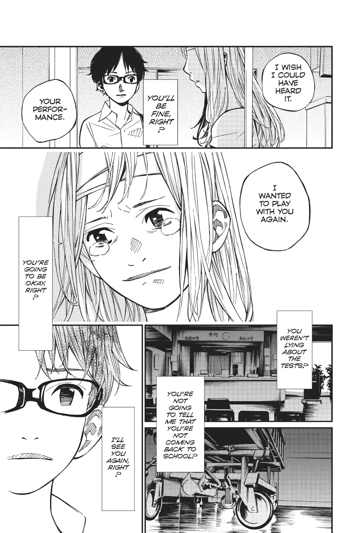 Shigatsu wa Kimi no Uso Chapter 27 page 39 - Chapter 27: Super-Imposed Outlines