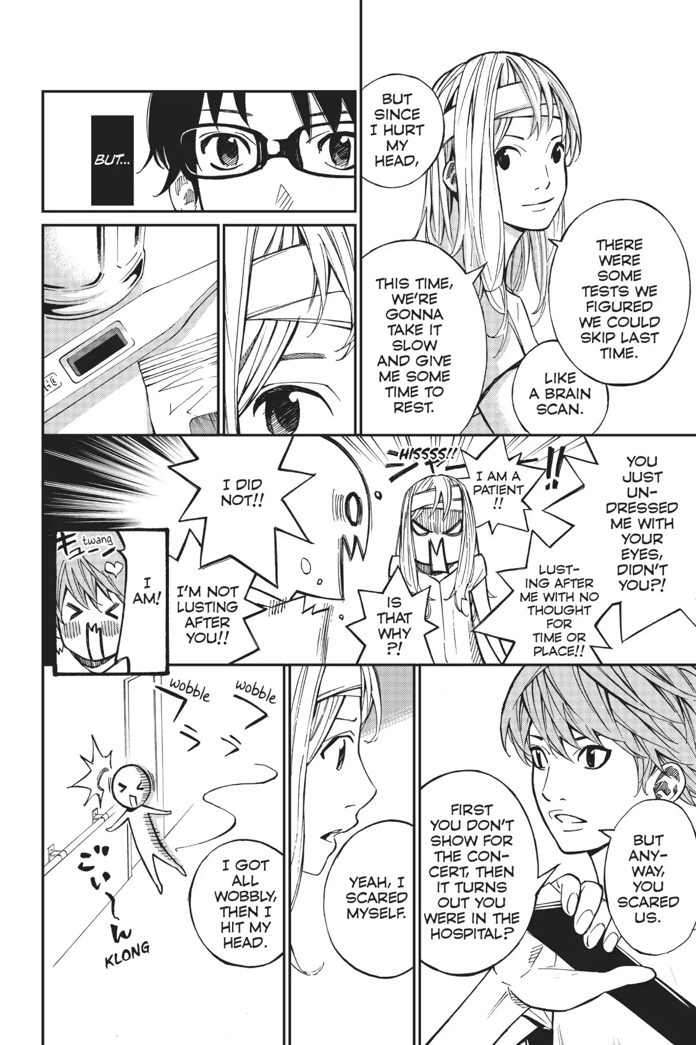 Shigatsu wa Kimi no Uso Chapter 27 page 5 - Chapter 27: Super-Imposed Outlines