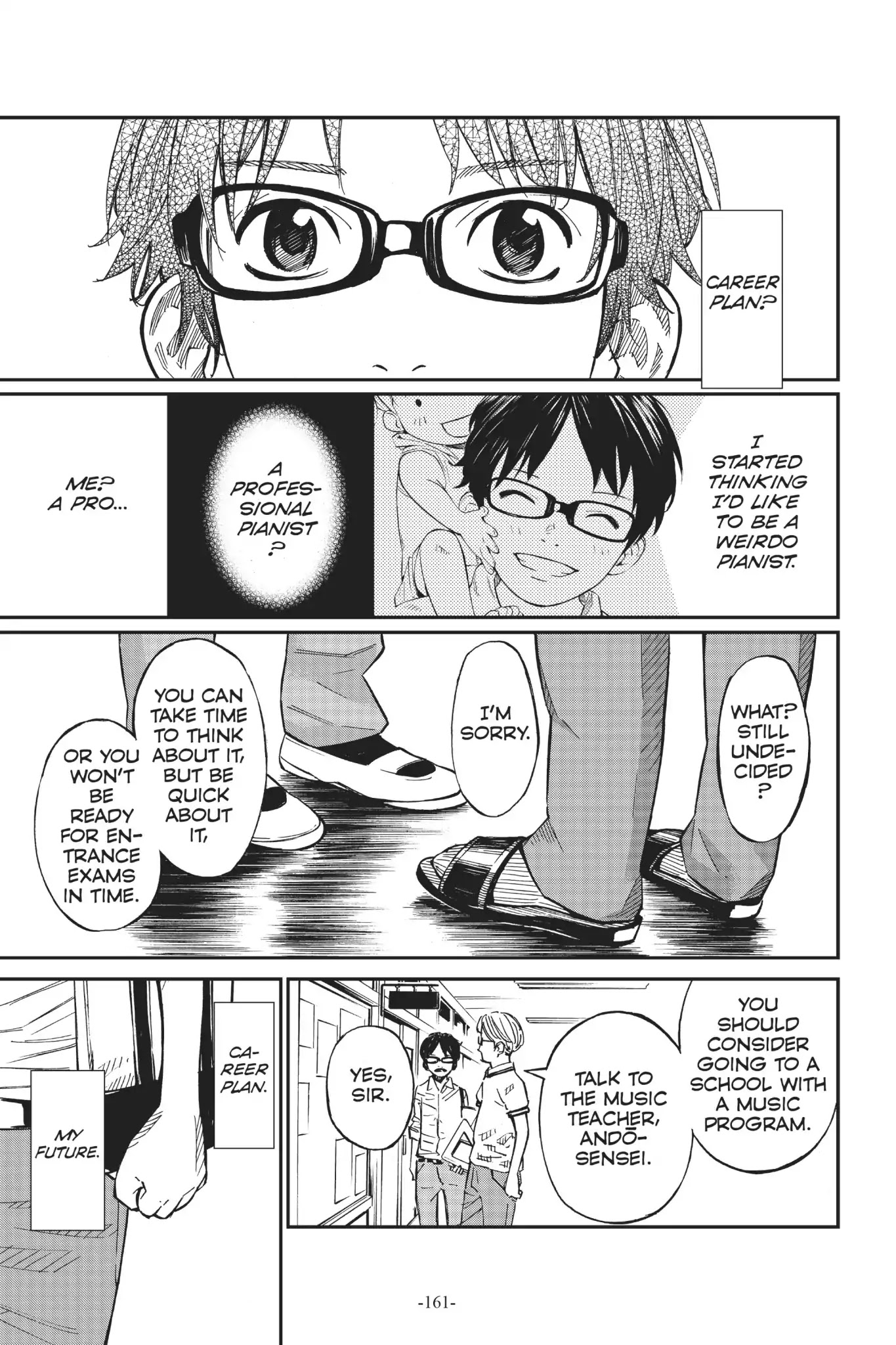 Shigatsu wa Kimi no Uso Chapter 28 page 18 - Chapter 28: Footprints