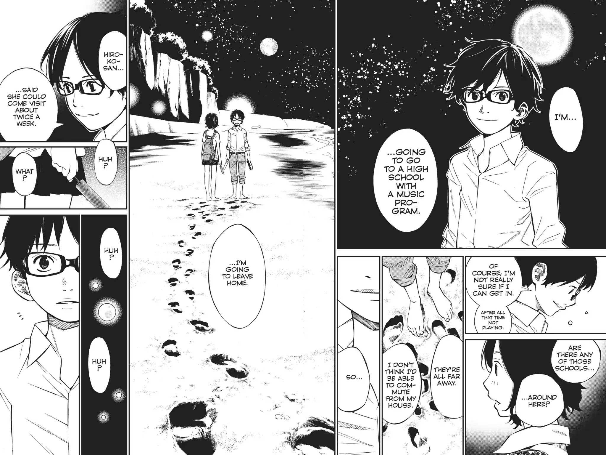 Shigatsu wa Kimi no Uso Chapter 28 page 37 - Chapter 28: Footprints