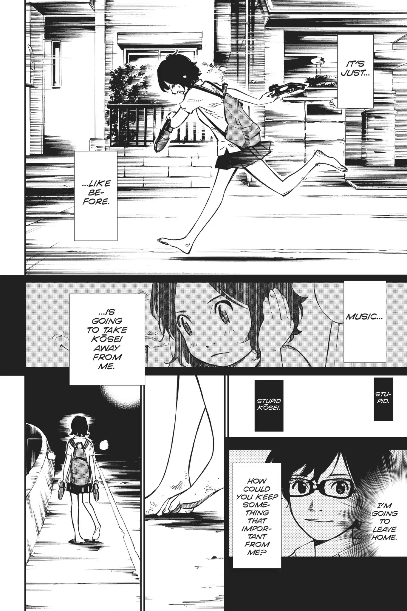 Shigatsu wa Kimi no Uso Chapter 28 page 39 - Chapter 28: Footprints
