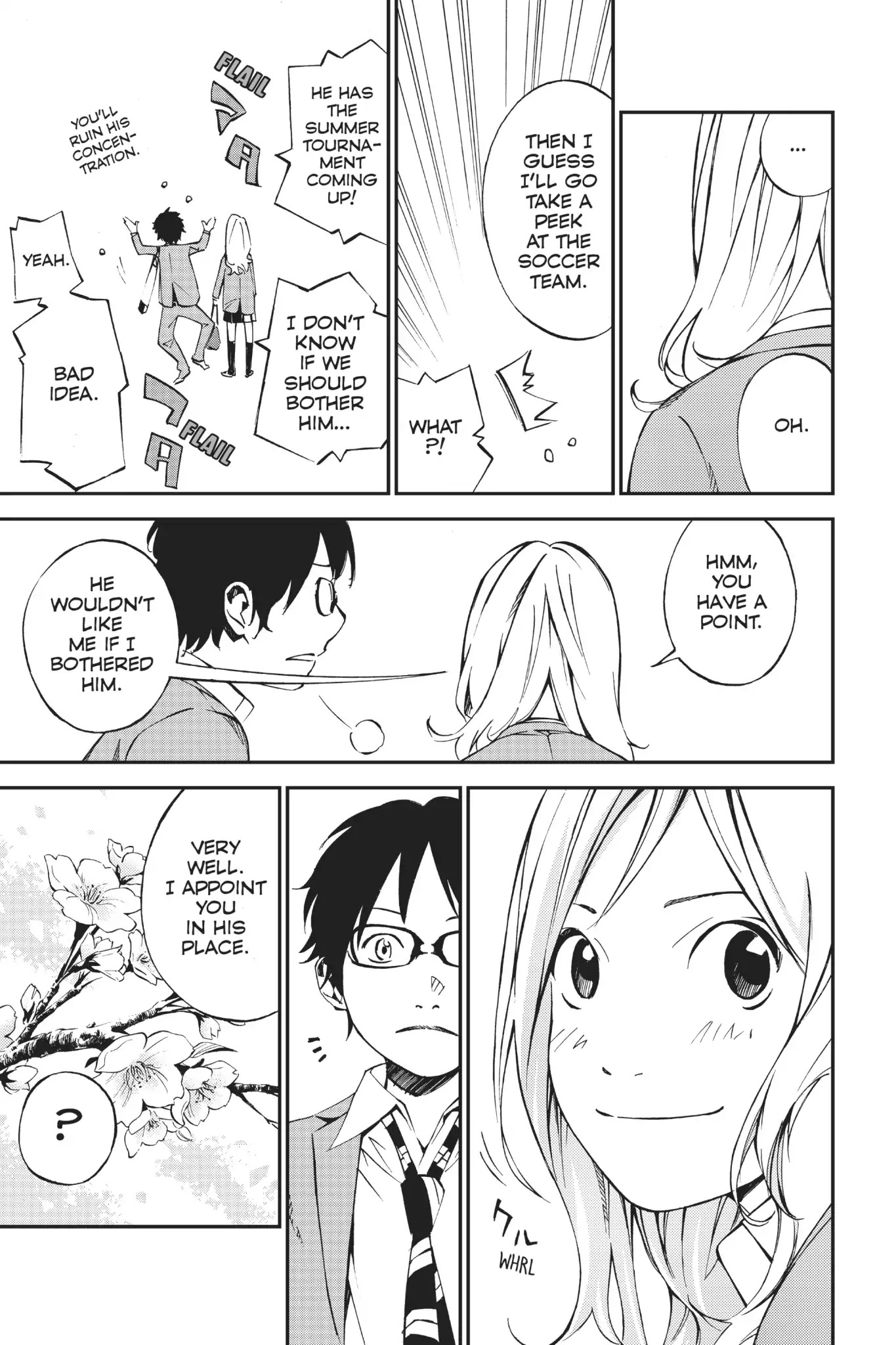 Shigatsu wa Kimi no Uso Chapter 3 page 15 - Chapter 3: Black Cat