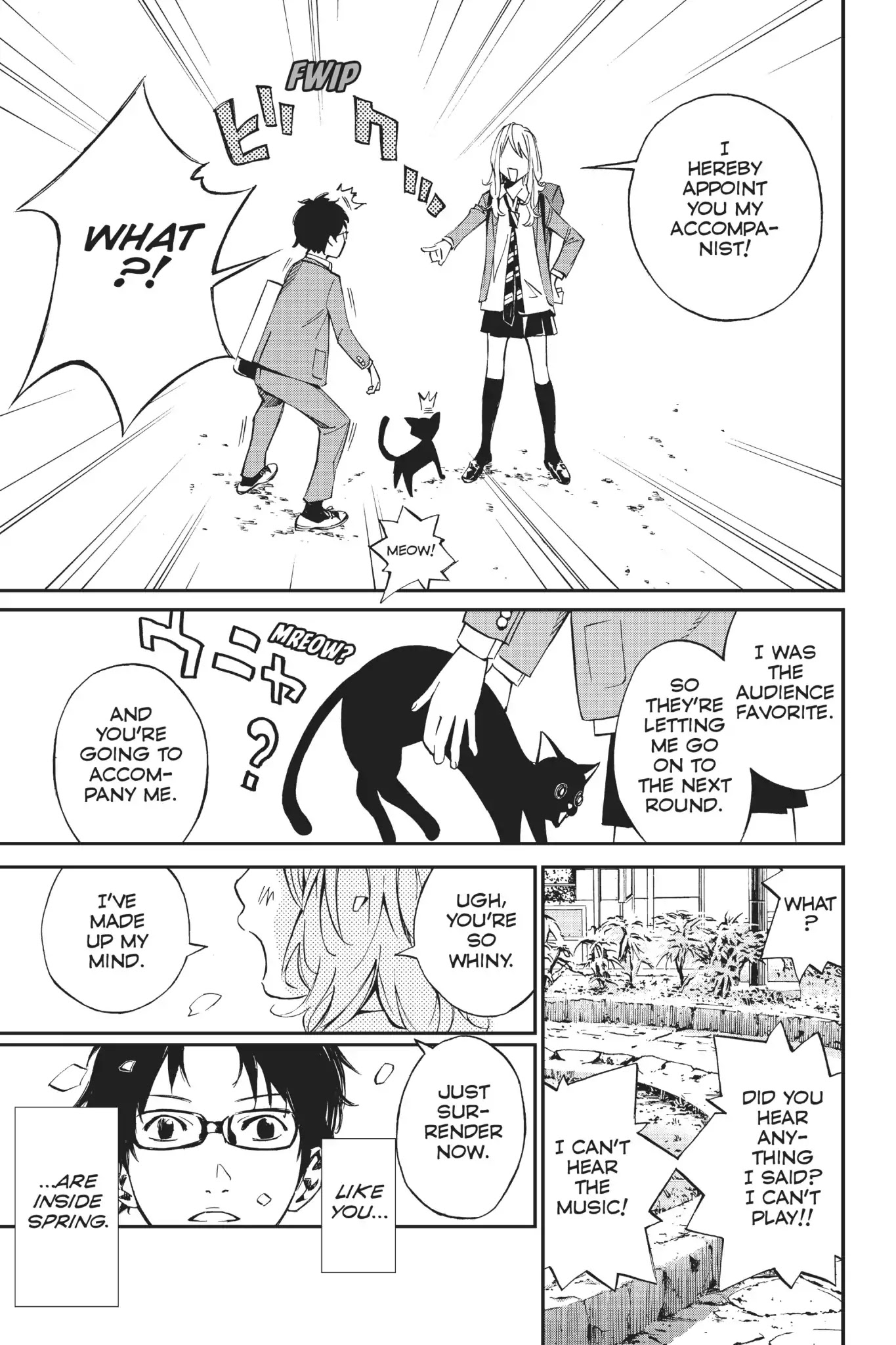 Shigatsu wa Kimi no Uso Chapter 3 page 39 - Chapter 3: Black Cat