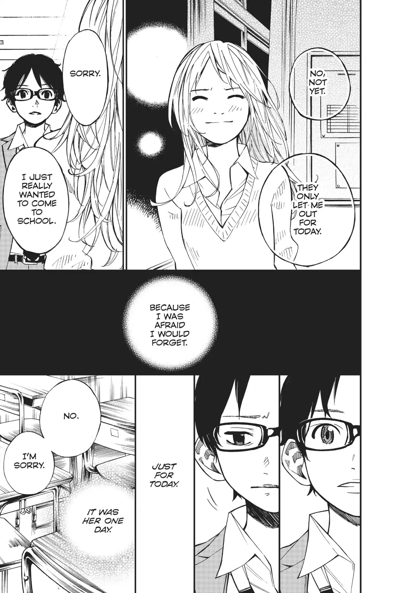 Shigatsu wa Kimi no Uso Chapter 31 page 35 - Chapter 31: You'll Do
