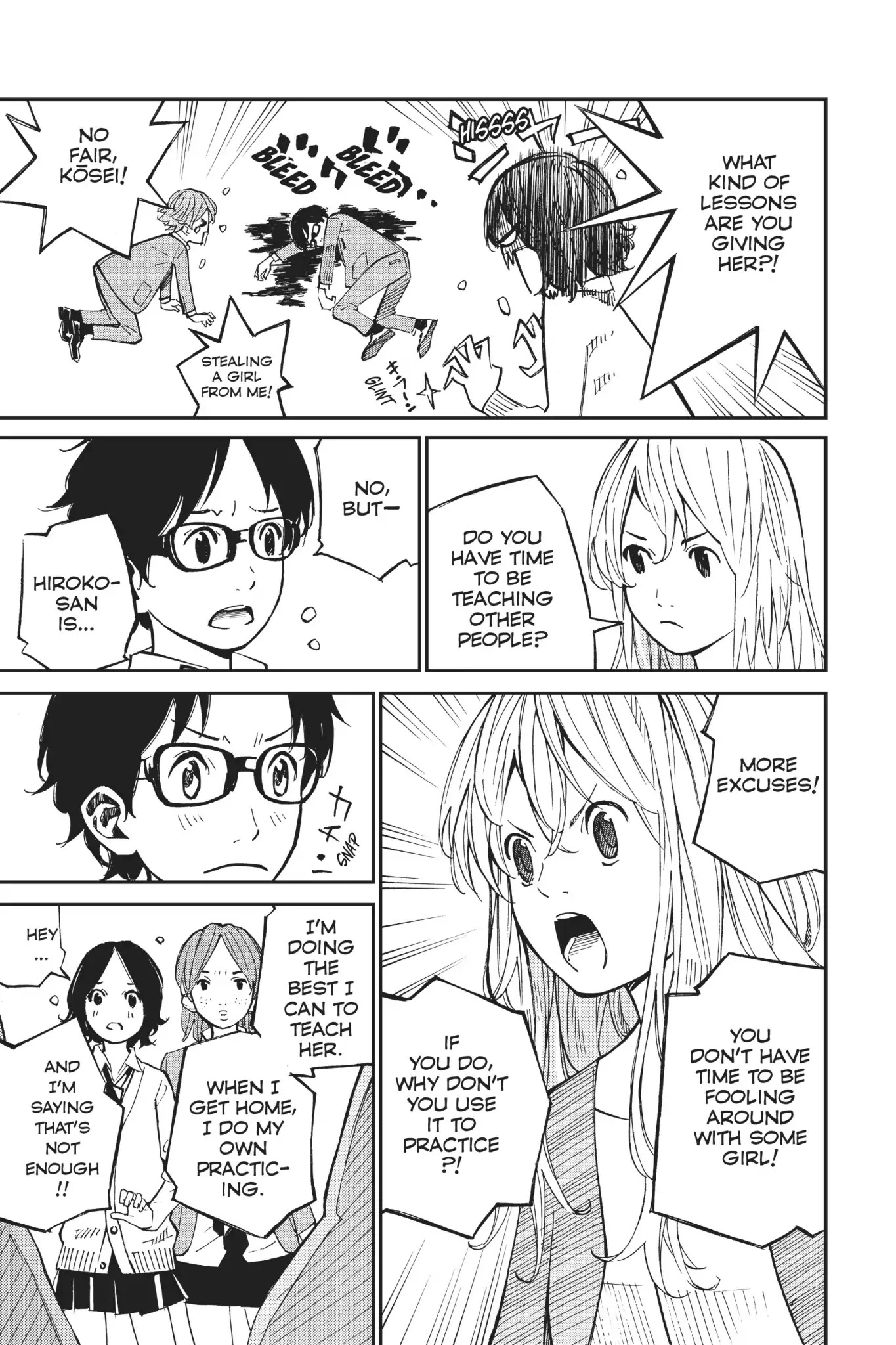 Shigatsu wa Kimi no Uso Chapter 32 page 27 - Chapter 32: Two of a Kind