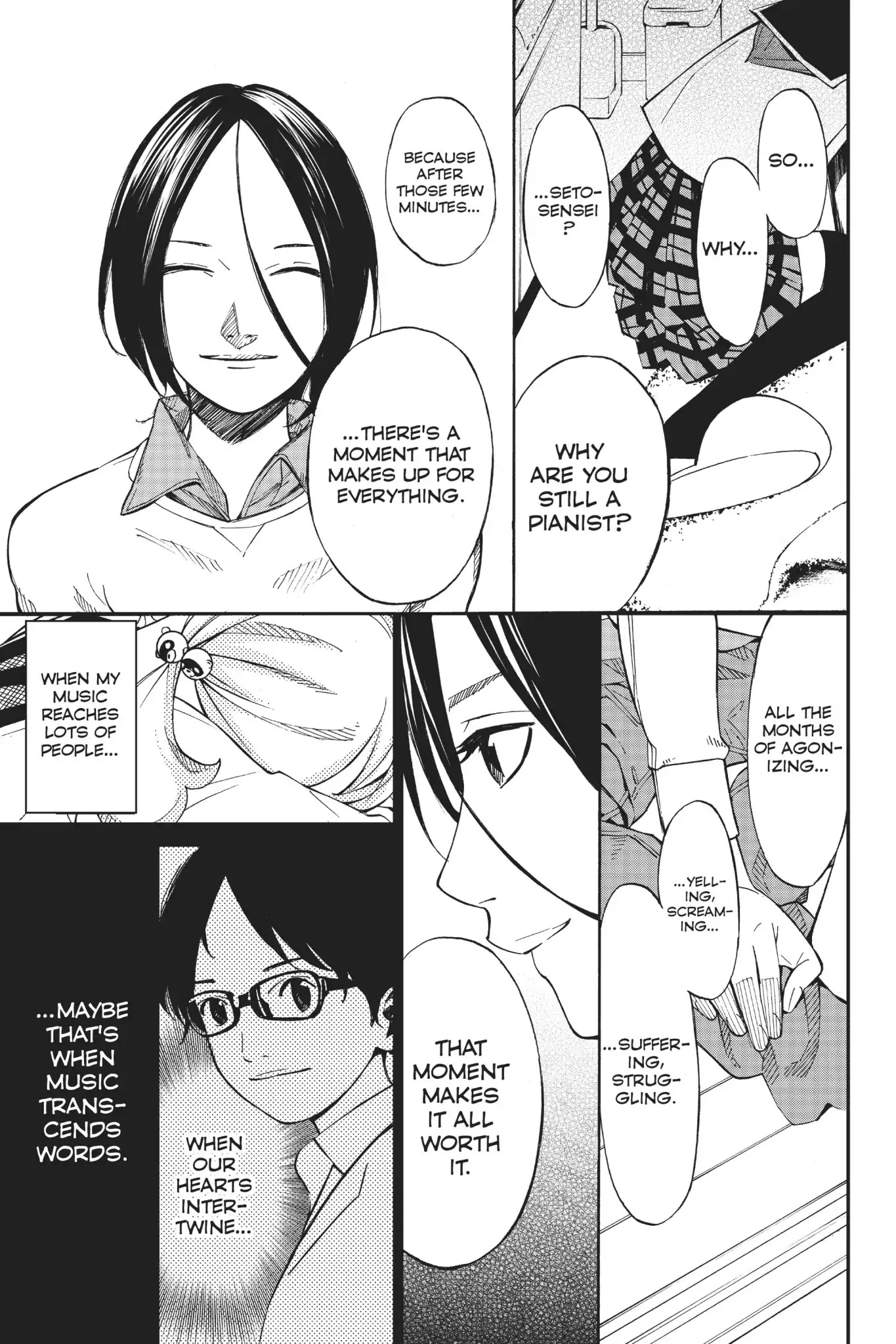 Shigatsu wa Kimi no Uso Chapter 34 page 18 - Chapter 34: Those Who Gaze into the Abyss