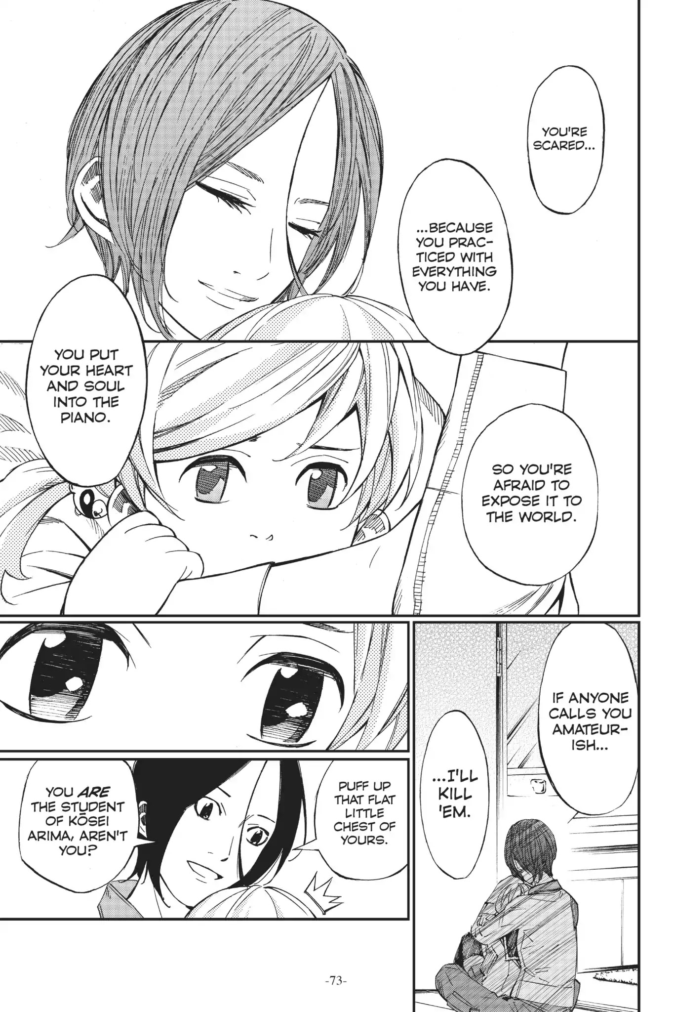 Shigatsu wa Kimi no Uso Chapter 34 page 20 - Chapter 34: Those Who Gaze into the Abyss