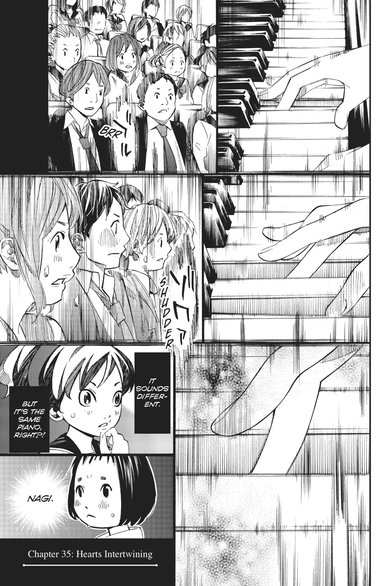 Shigatsu wa Kimi no Uso Chapter 35 page 1 - Chapter 35: Hearts Intertwinning