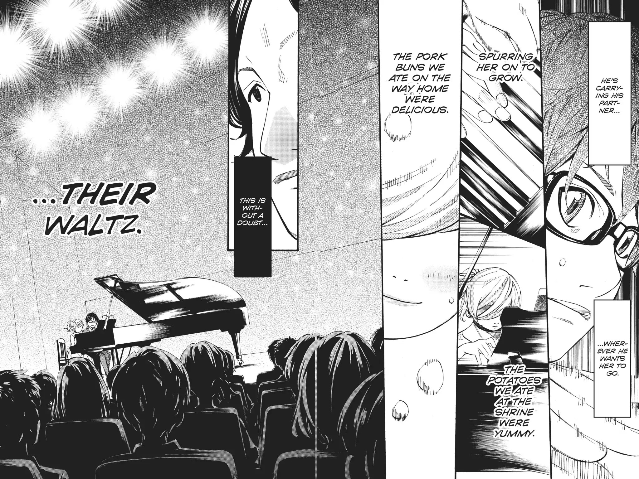 Shigatsu wa Kimi no Uso Chapter 35 page 12 - Chapter 35: Hearts Intertwinning