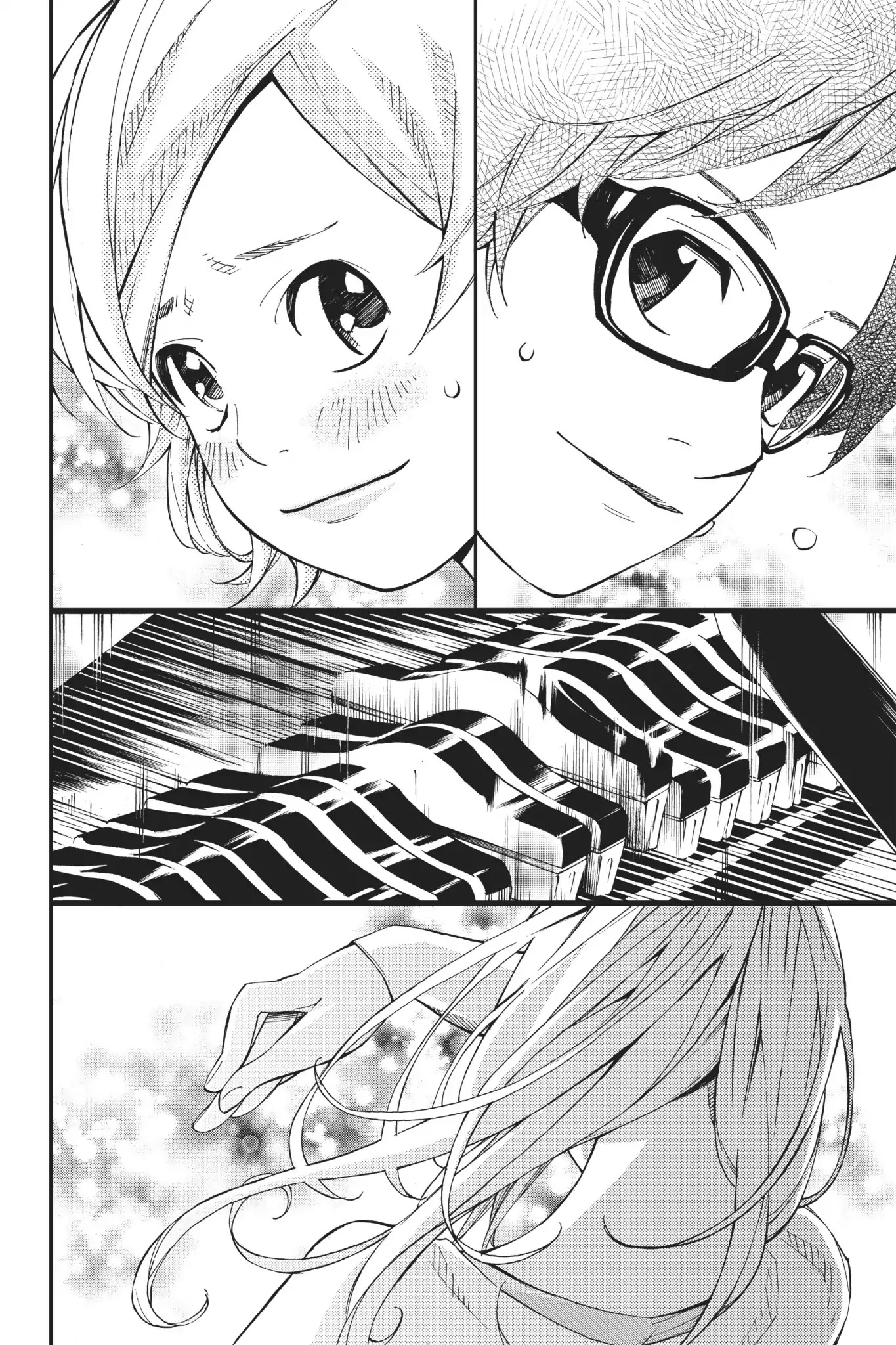 Shigatsu wa Kimi no Uso Chapter 35 page 28 - Chapter 35: Hearts Intertwinning