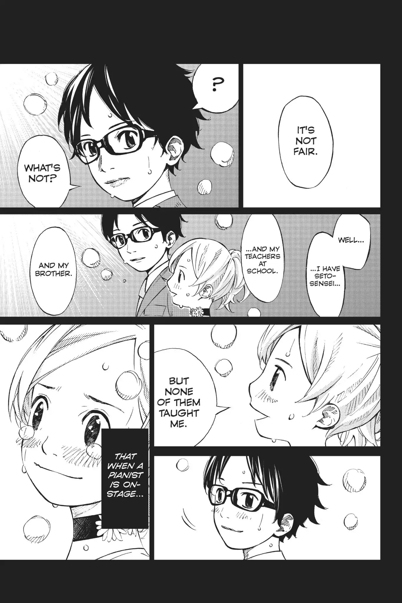 Shigatsu wa Kimi no Uso Chapter 36 page 1 - Chapter 36: Punch