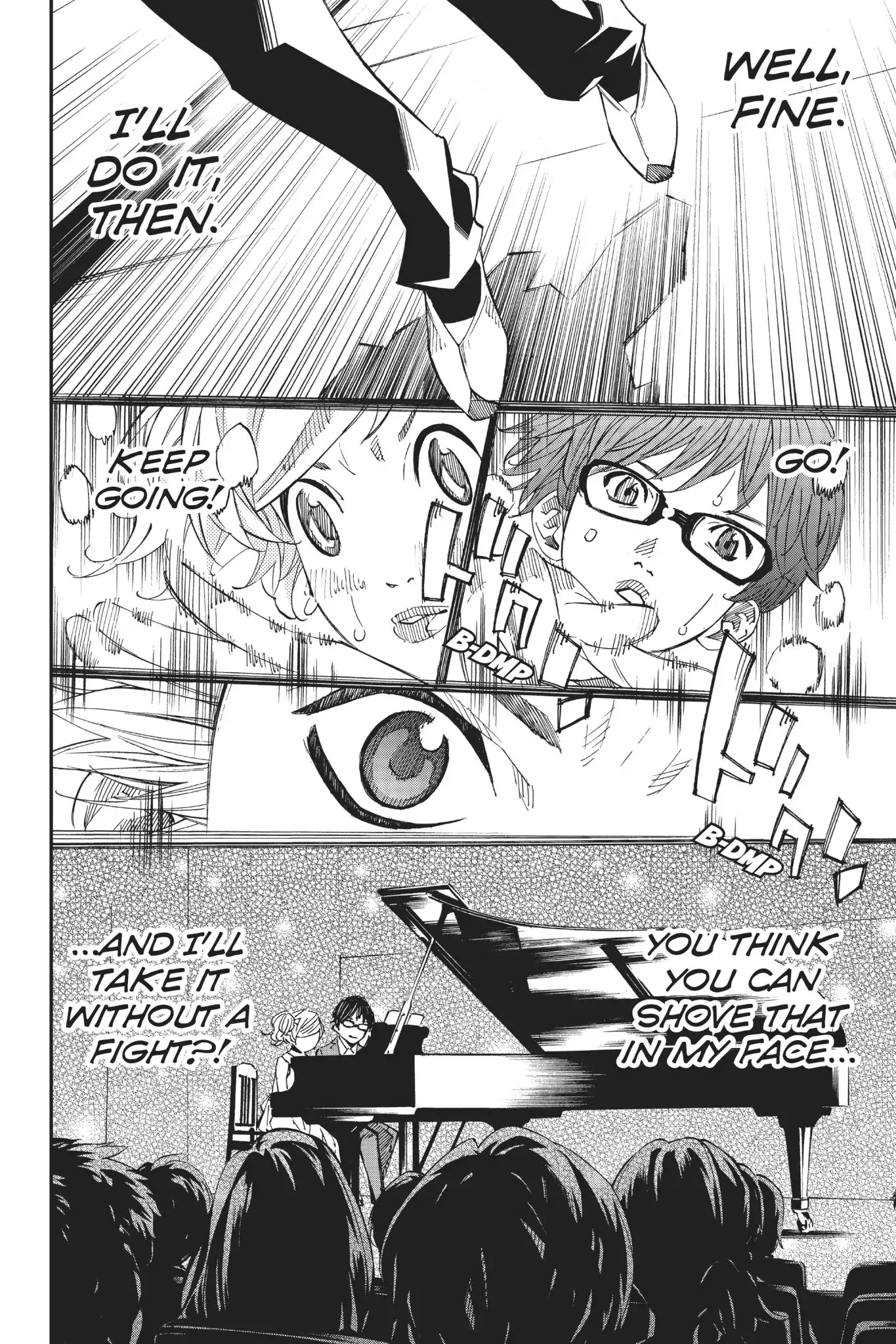 Shigatsu wa Kimi no Uso Chapter 36 page 17 - Chapter 36: Punch