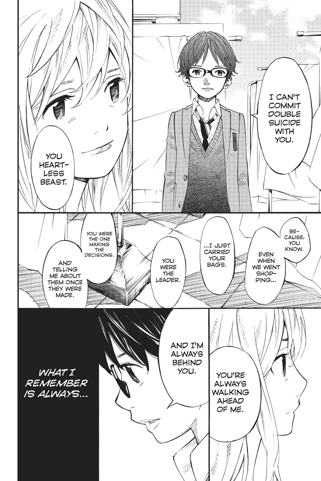 Shigatsu wa Kimi no Uso Chapter 36 page 30 - Chapter 36: Punch