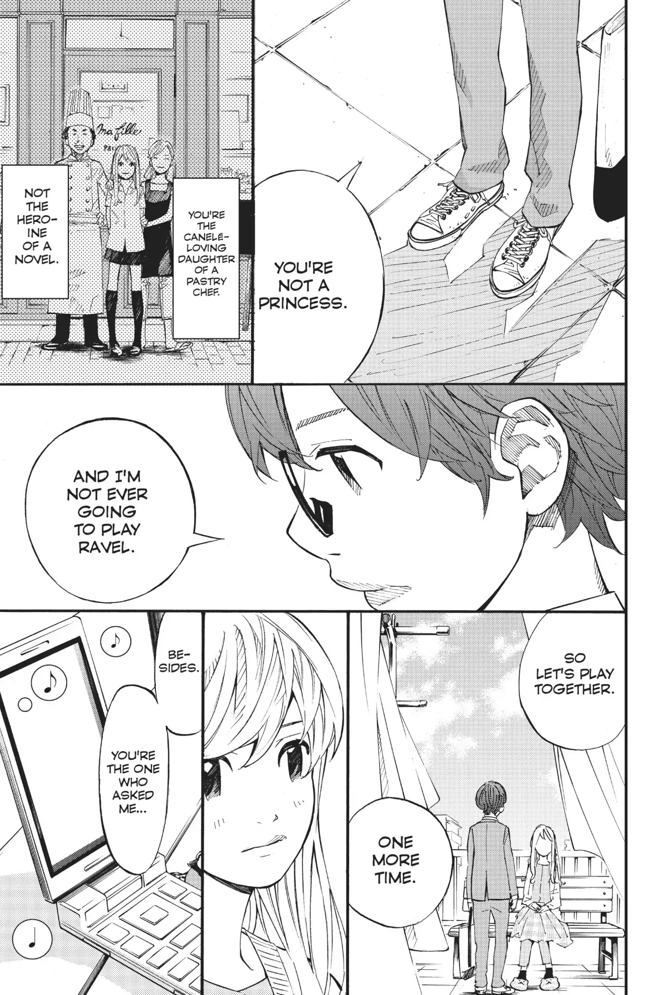 Shigatsu wa Kimi no Uso Chapter 36 page 33 - Chapter 36: Punch