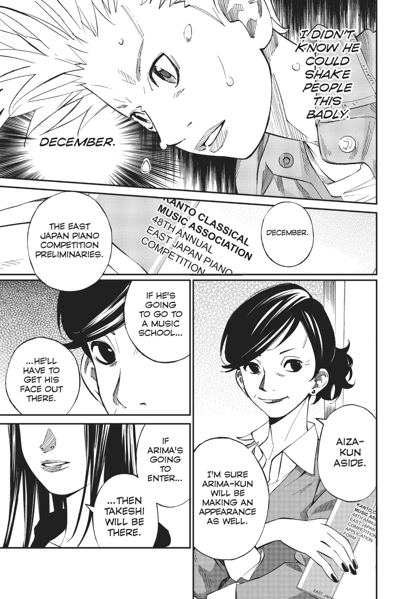 Shigatsu wa Kimi no Uso Chapter 36 page 40 - Chapter 36: Punch