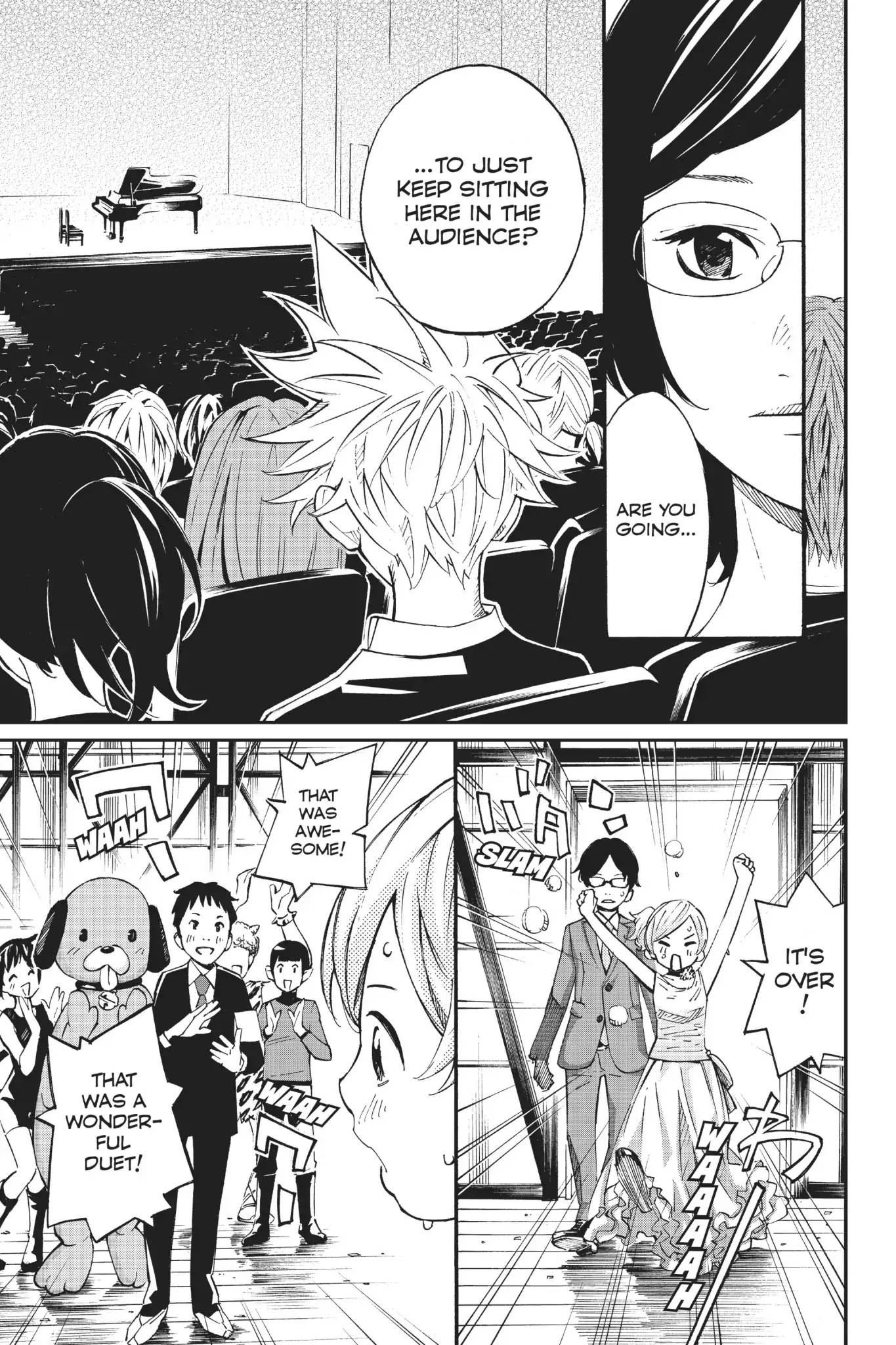Shigatsu wa Kimi no Uso Chapter 36 page 6 - Chapter 36: Punch