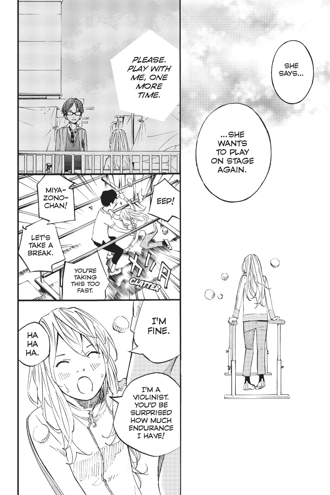 Shigatsu wa Kimi no Uso Chapter 37 page 19 - Chapter 37: A Promise