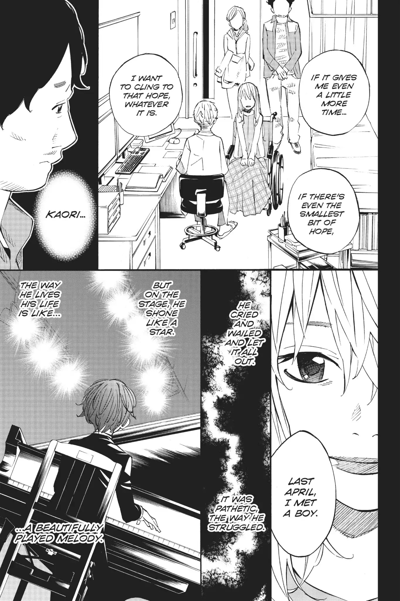 Shigatsu wa Kimi no Uso Chapter 37 page 22 - Chapter 37: A Promise