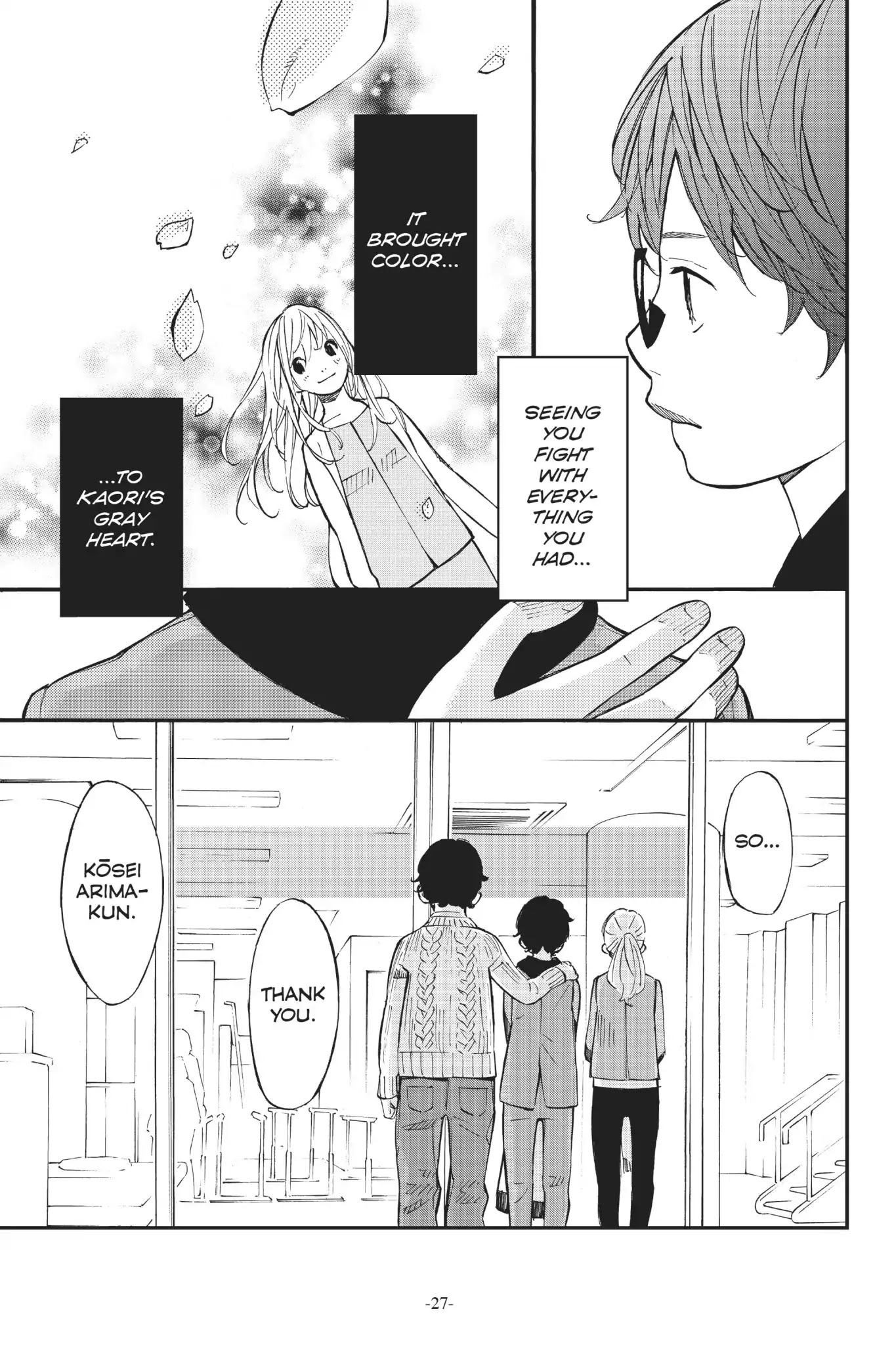 Shigatsu wa Kimi no Uso Chapter 37 page 26 - Chapter 37: A Promise