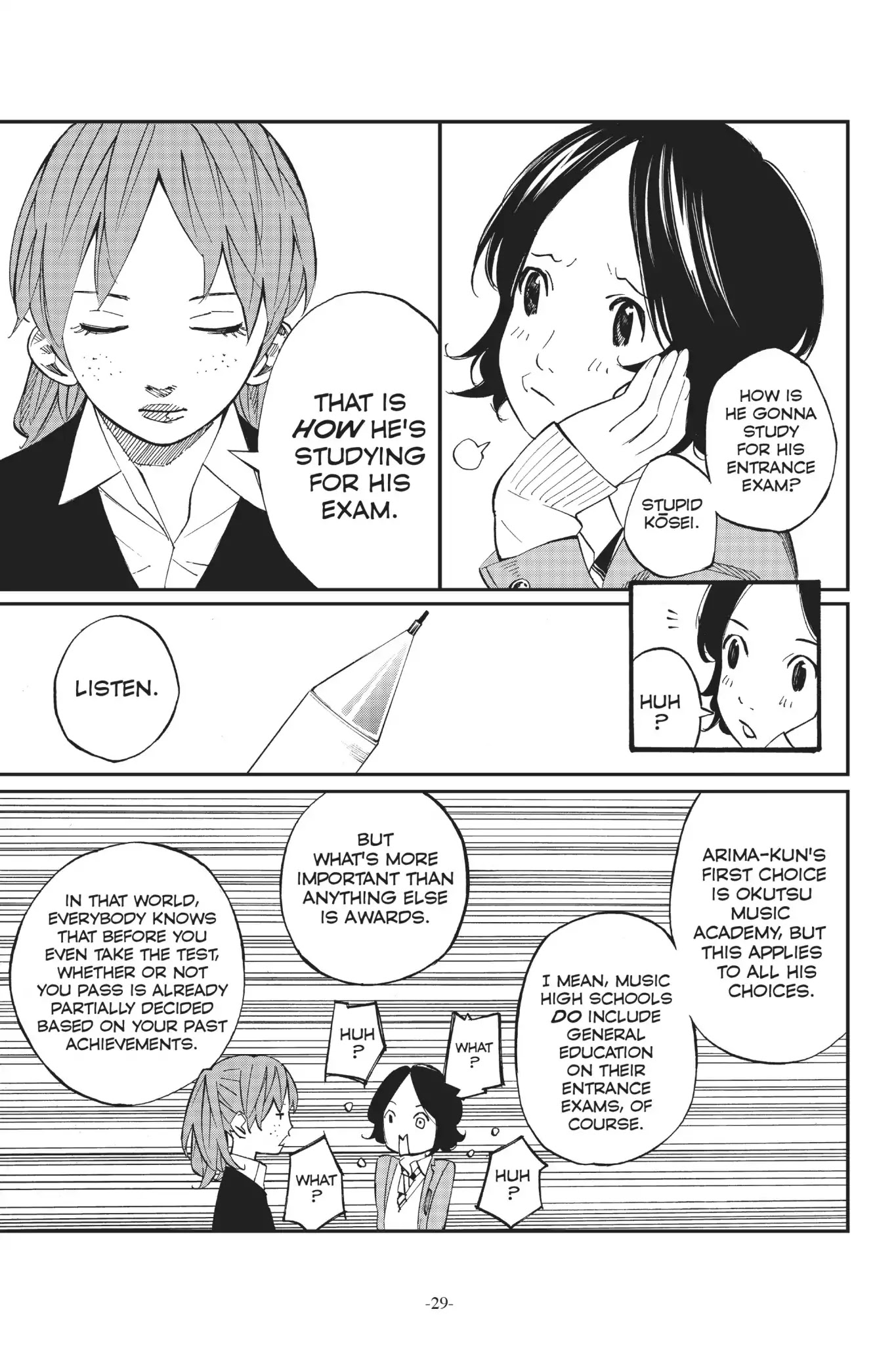 Shigatsu wa Kimi no Uso Chapter 37 page 28 - Chapter 37: A Promise