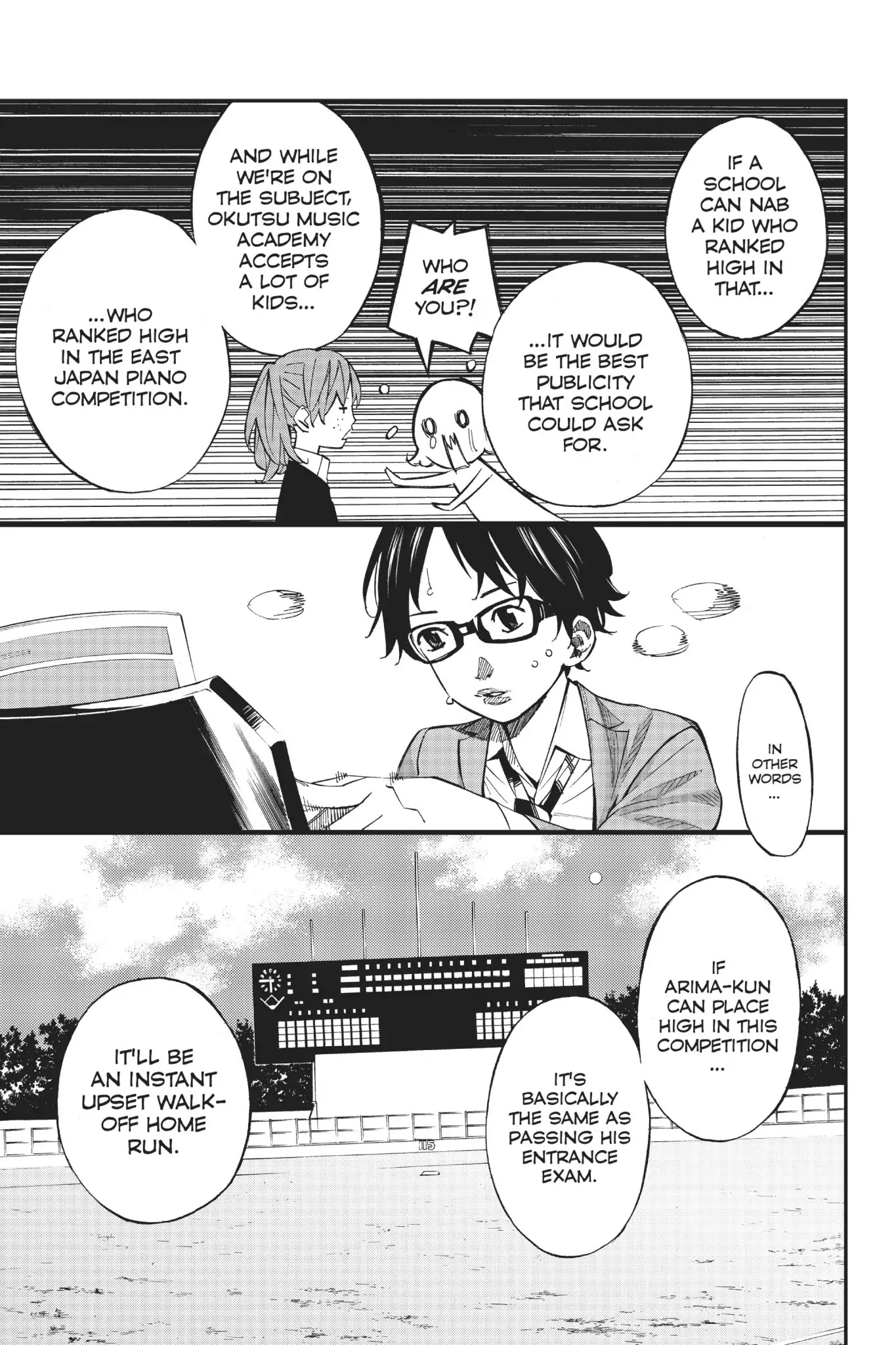 Shigatsu wa Kimi no Uso Chapter 37 page 30 - Chapter 37: A Promise