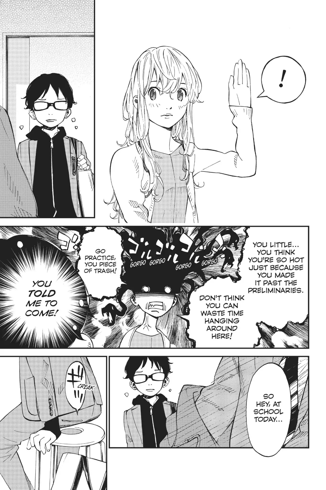 Shigatsu wa Kimi no Uso Chapter 39 page 11 - Chapter 39: Caught in The Rain