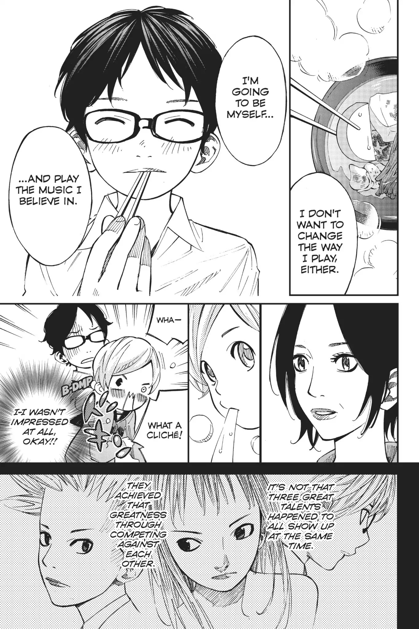 Shigatsu wa Kimi no Uso Chapter 39 page 15 - Chapter 39: Caught in The Rain