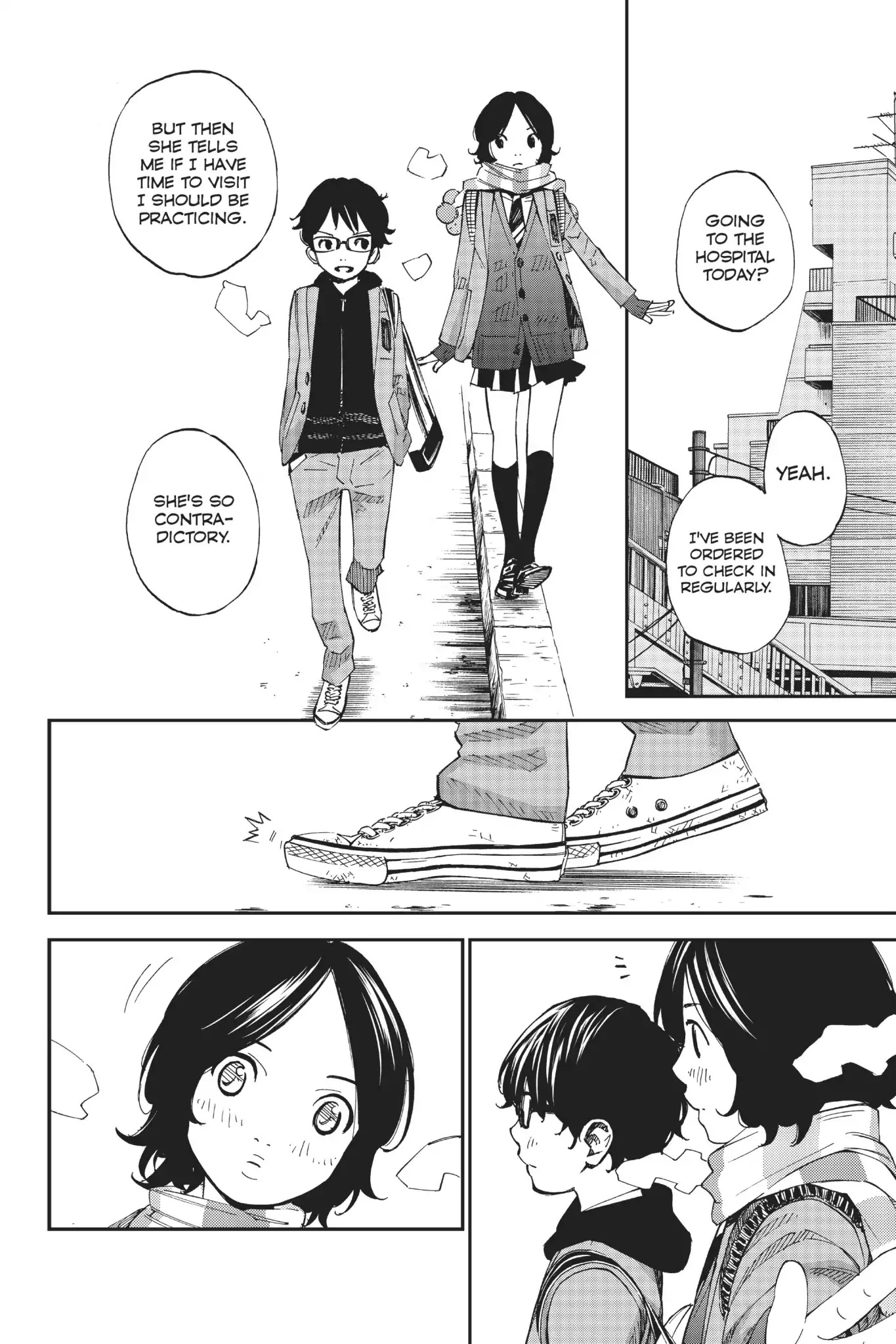 Shigatsu wa Kimi no Uso Chapter 39 page 26 - Chapter 39: Caught in The Rain