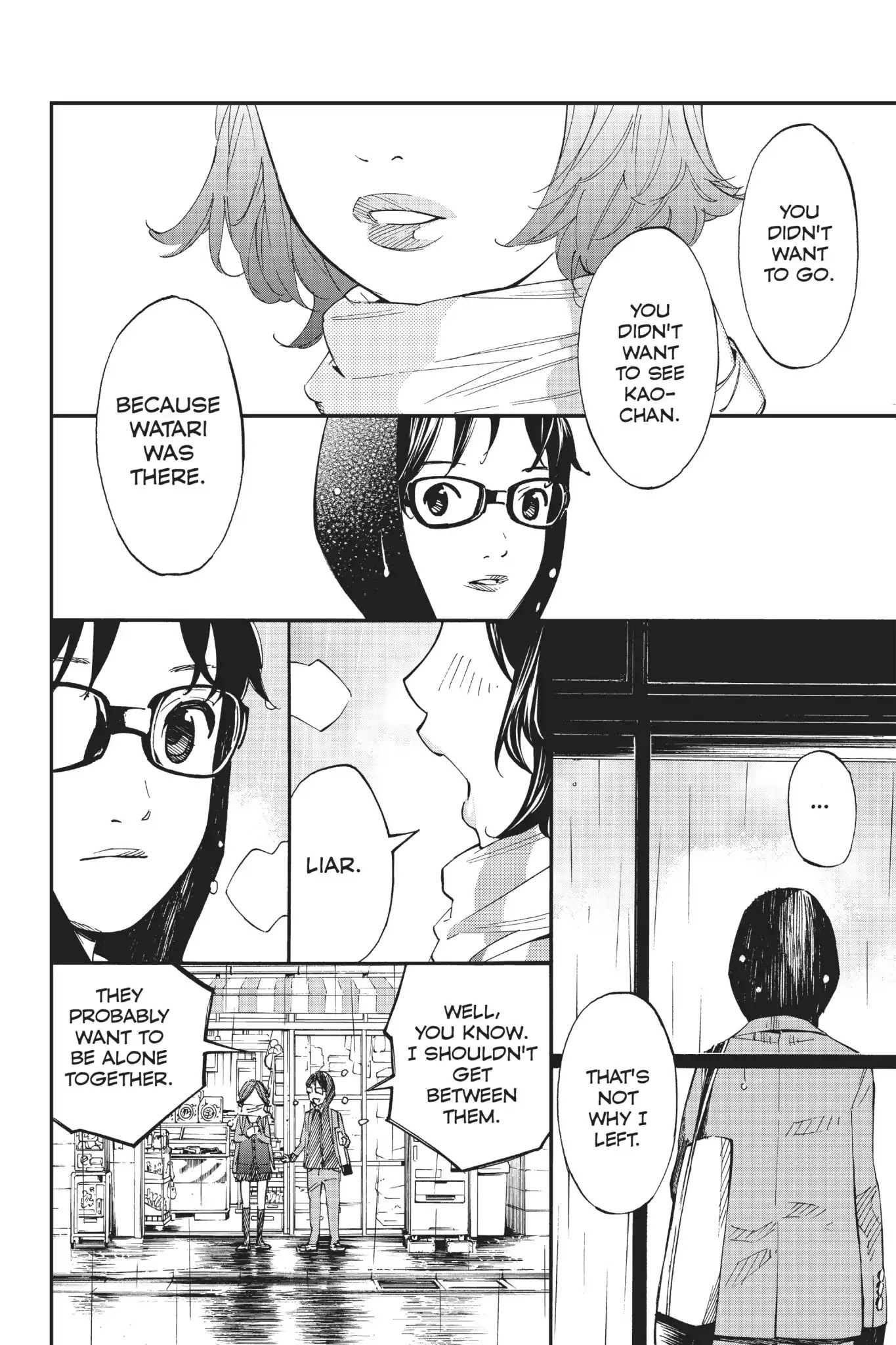 Shigatsu wa Kimi no Uso Chapter 39 page 32 - Chapter 39: Caught in The Rain