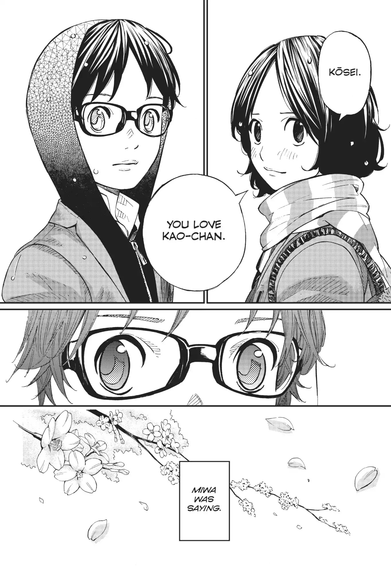 Shigatsu wa Kimi no Uso Chapter 39 page 34 - Chapter 39: Caught in The Rain
