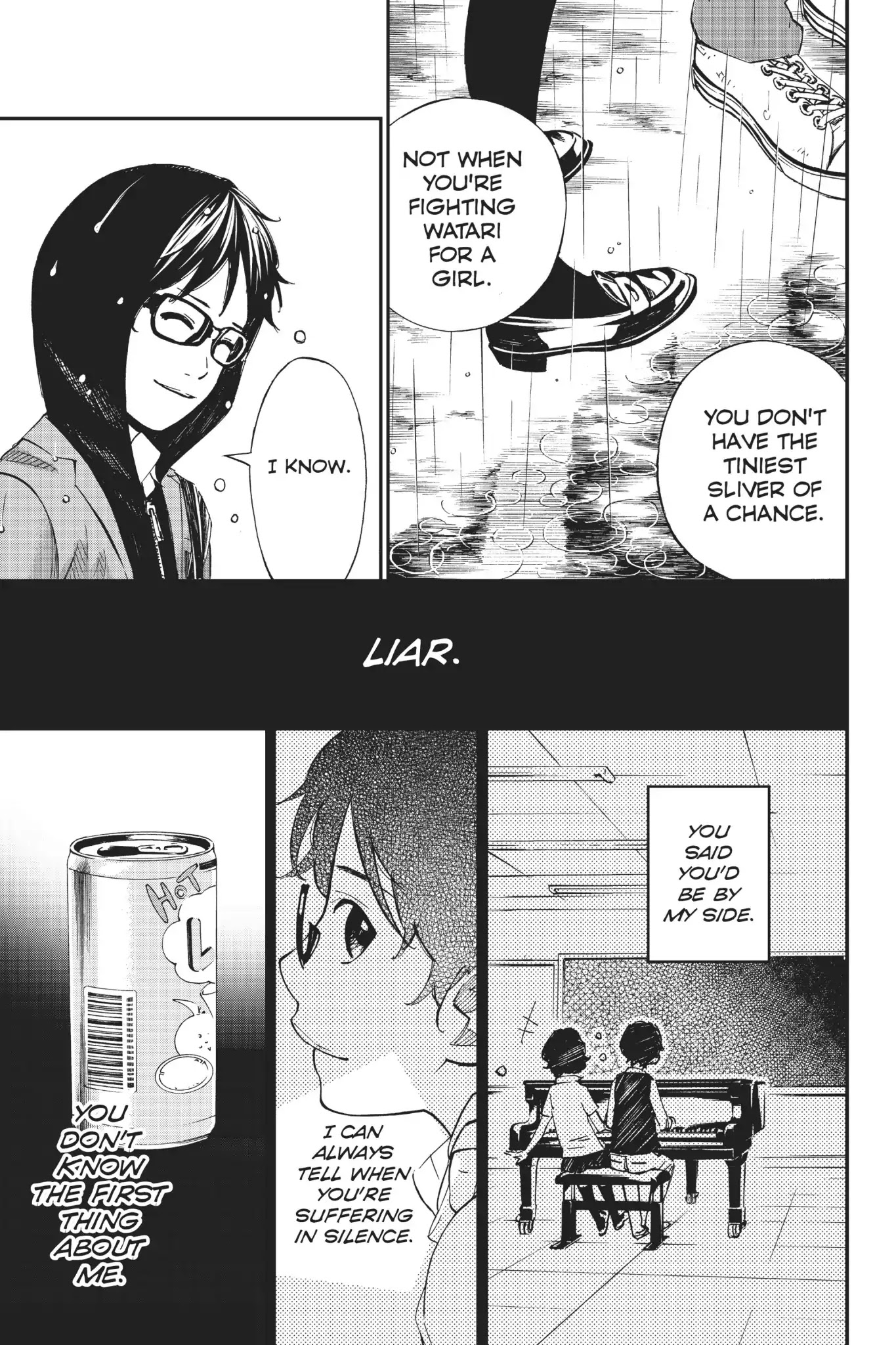 Shigatsu wa Kimi no Uso Chapter 39 page 39 - Chapter 39: Caught in The Rain