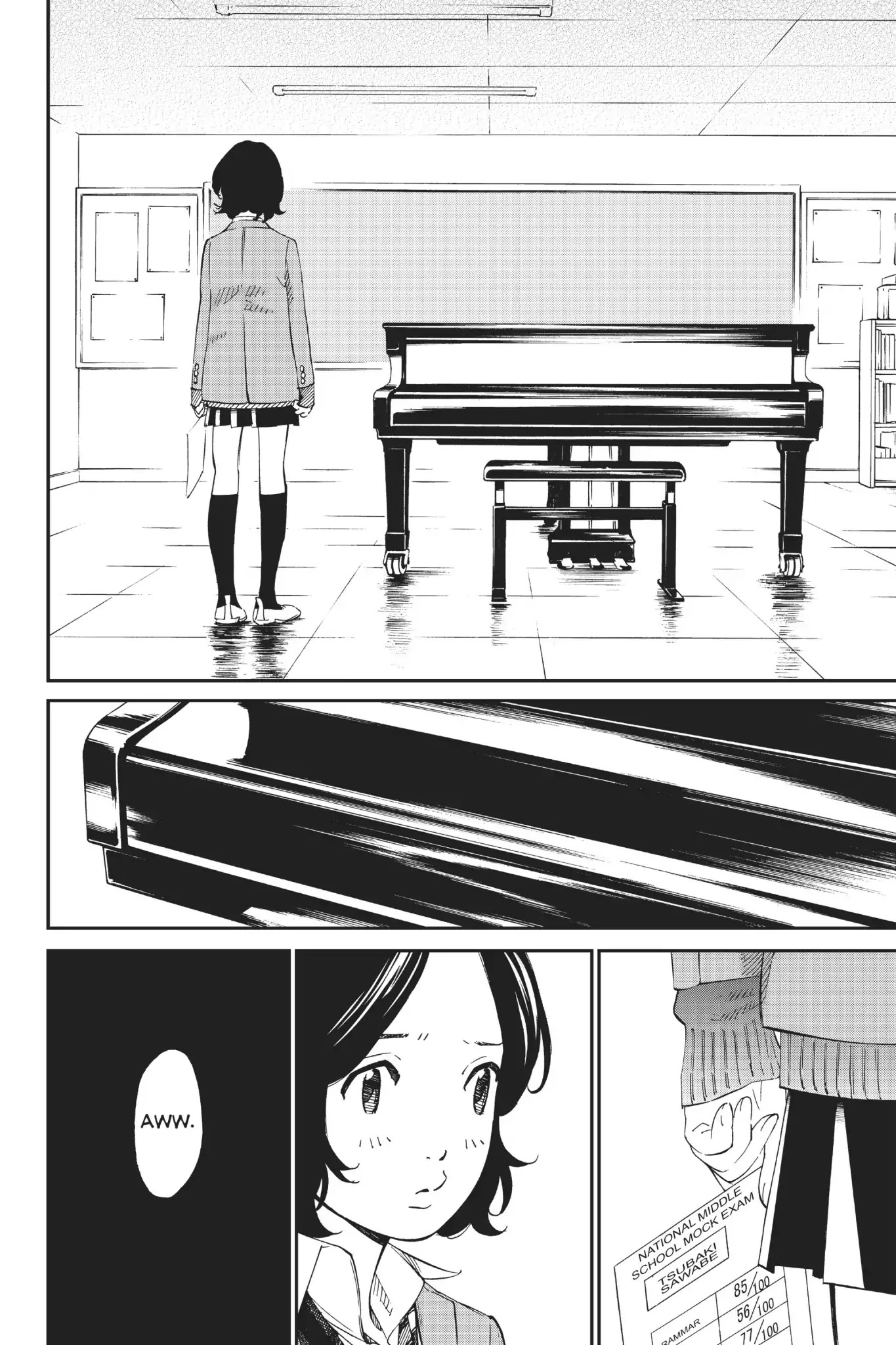 Shigatsu wa Kimi no Uso Chapter 39 page 8 - Chapter 39: Caught in The Rain