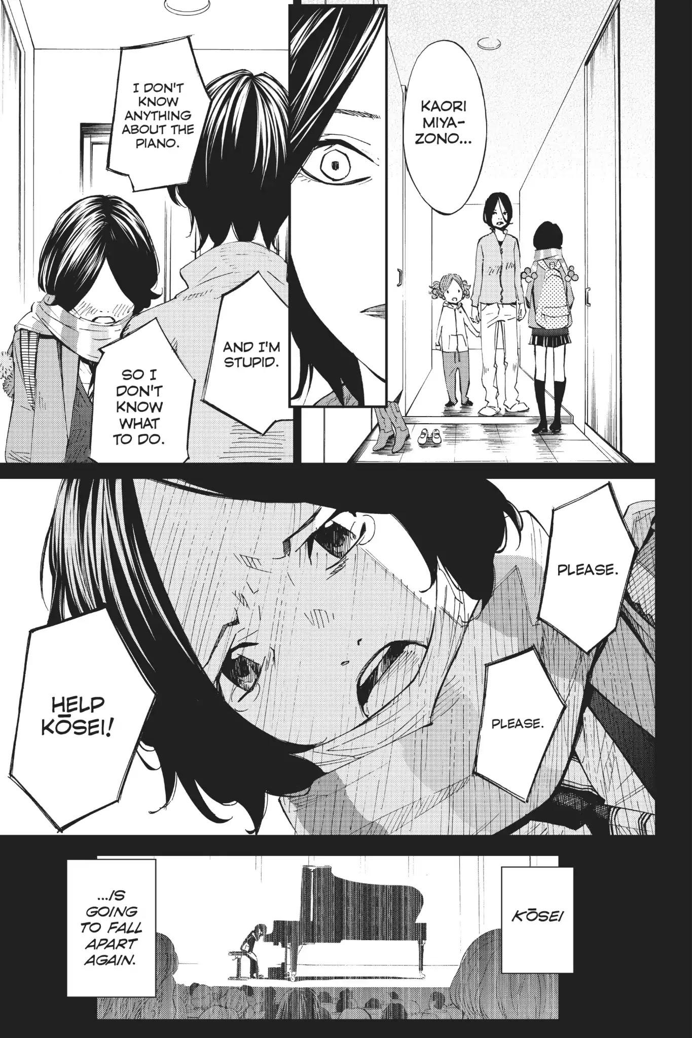 Shigatsu wa Kimi no Uso Chapter 41 page 15 - Chapter 41: Snow