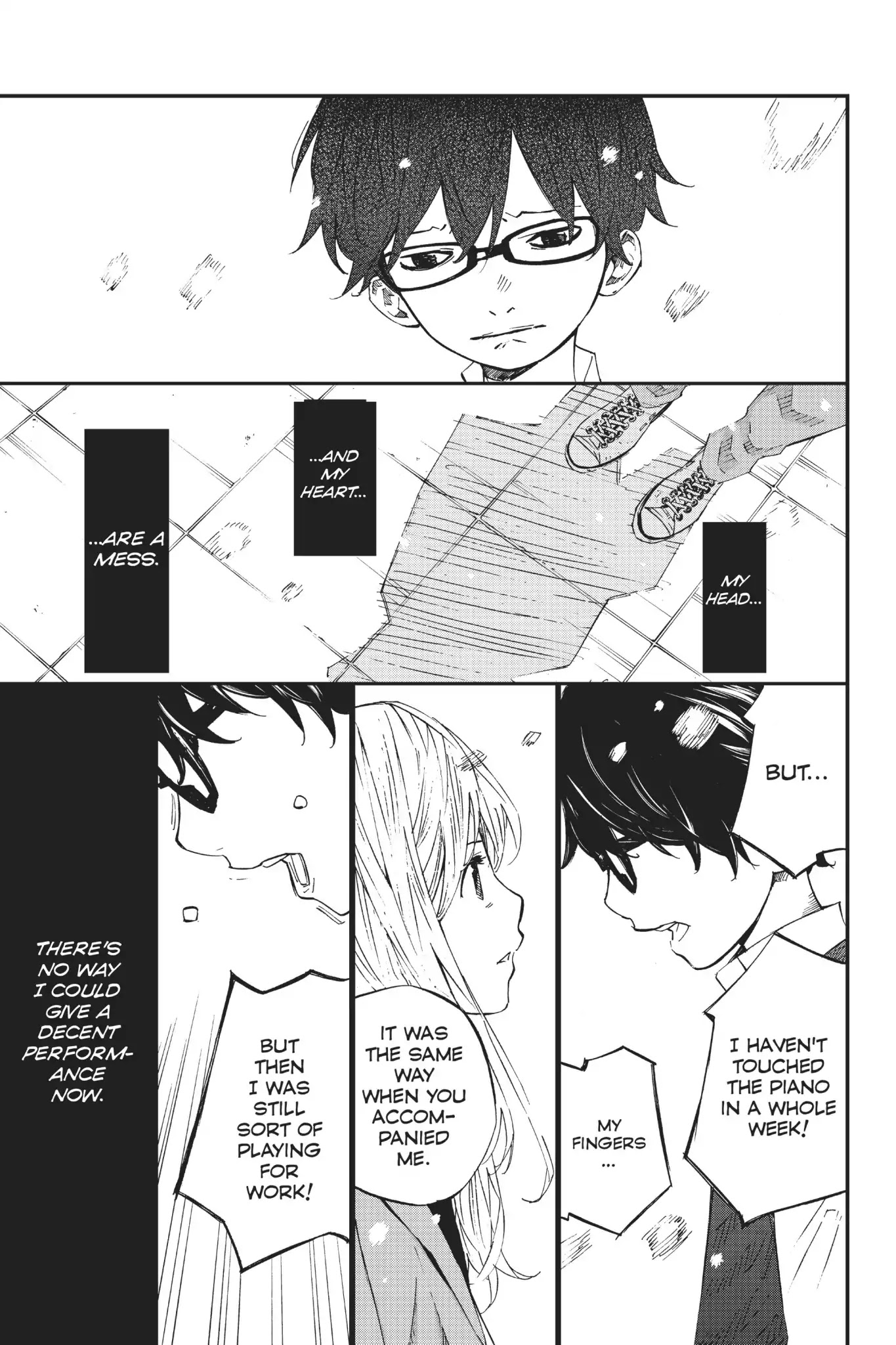 Shigatsu wa Kimi no Uso Chapter 41 page 37 - Chapter 41: Snow