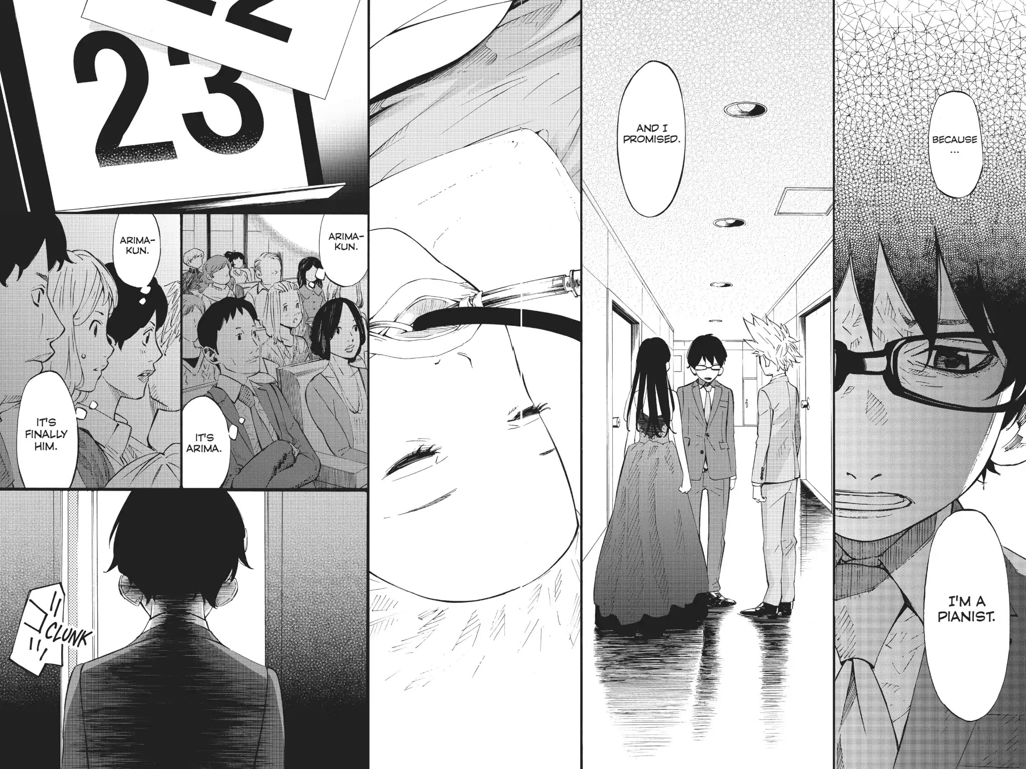 Shigatsu wa Kimi no Uso Chapter 42 page 17 - Chapter 42: Again