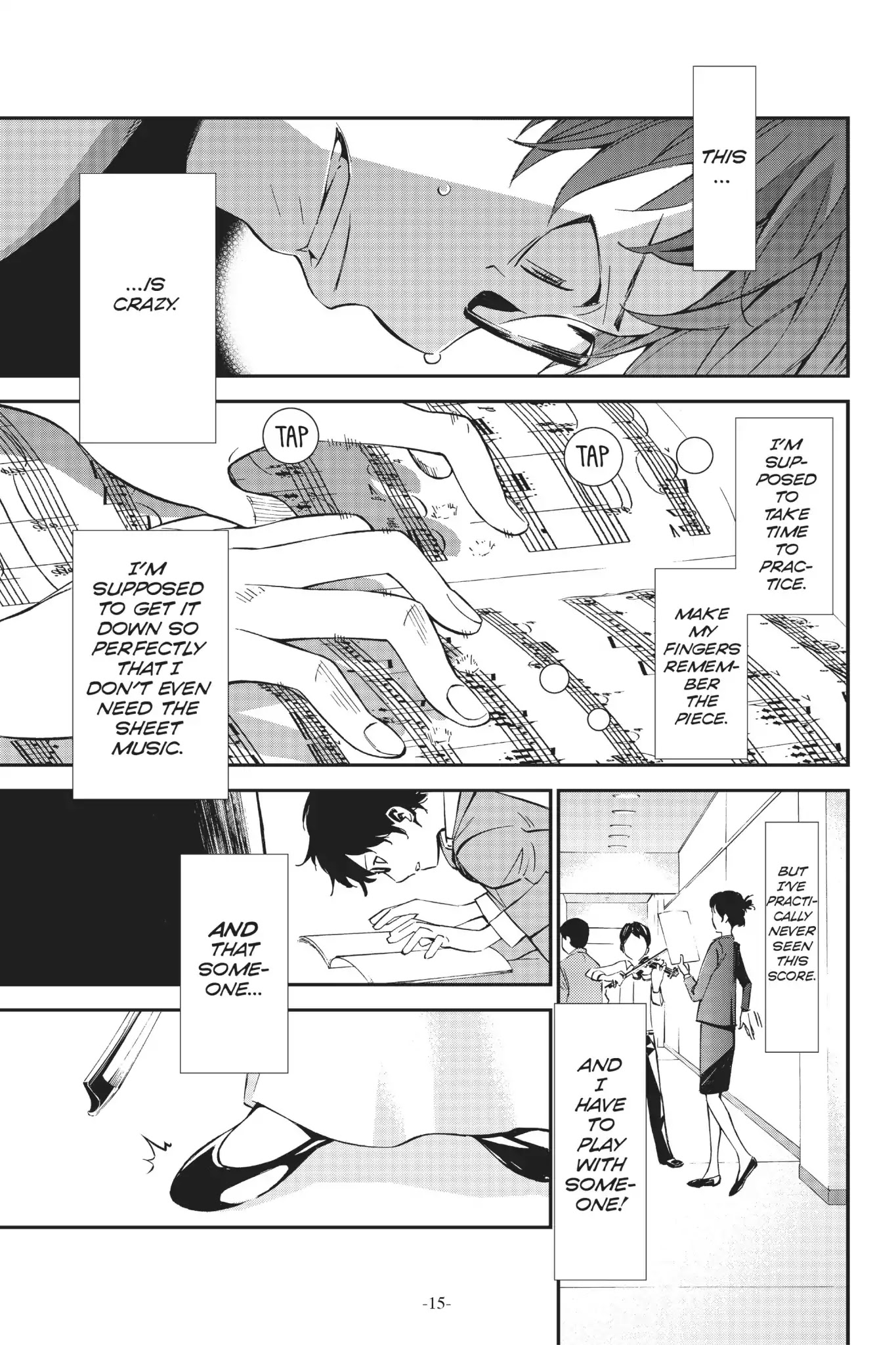 Shigatsu wa Kimi no Uso Chapter 5 page 15 - Chapter 5: A Dark Ocean