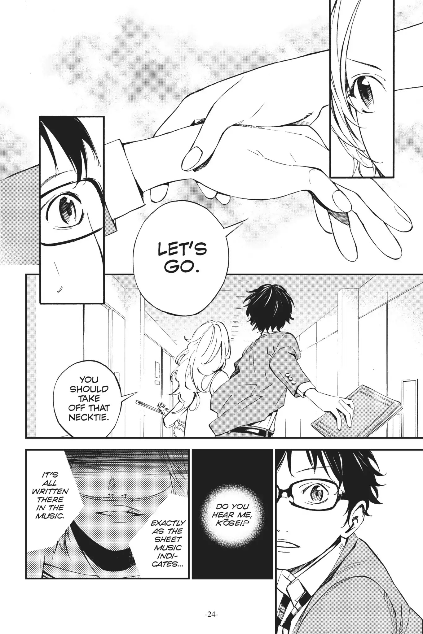 Shigatsu wa Kimi no Uso Chapter 5 page 23 - Chapter 5: A Dark Ocean