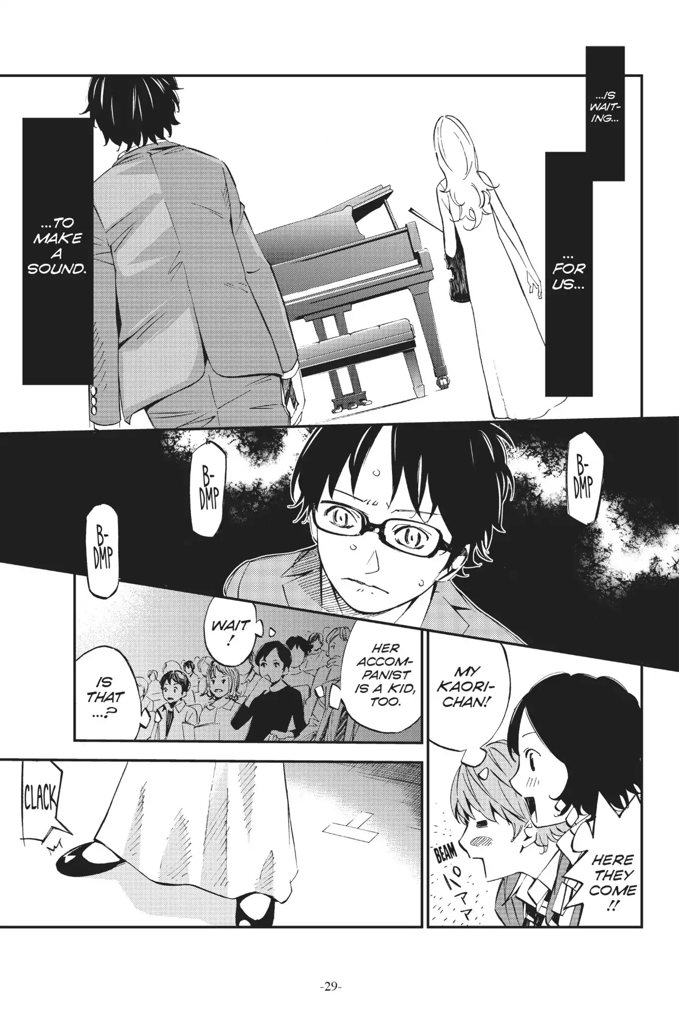 Shigatsu wa Kimi no Uso Chapter 5 page 28 - Chapter 5: A Dark Ocean