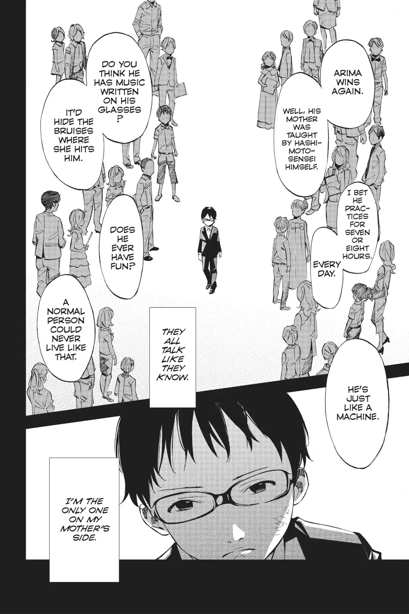 Shigatsu wa Kimi no Uso Chapter 5 page 6 - Chapter 5: A Dark Ocean