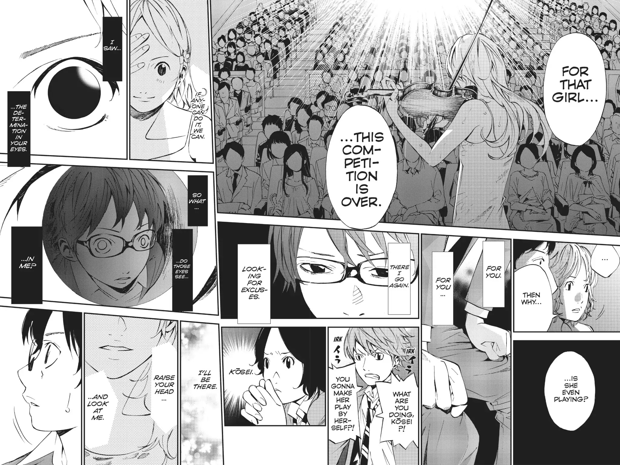 Shigatsu wa Kimi no Uso Chapter 6 page 13 - Chapter 6: From Behind
