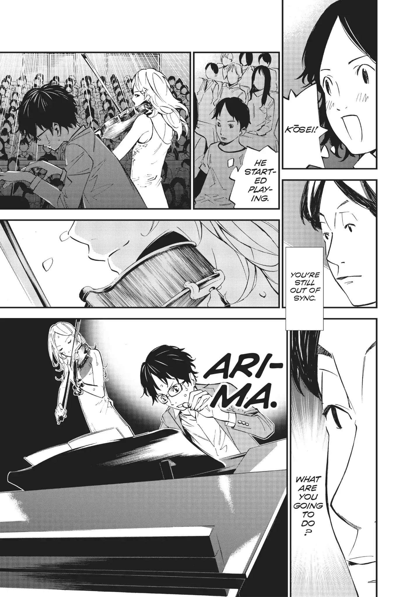 Shigatsu wa Kimi no Uso Chapter 6 page 16 - Chapter 6: From Behind