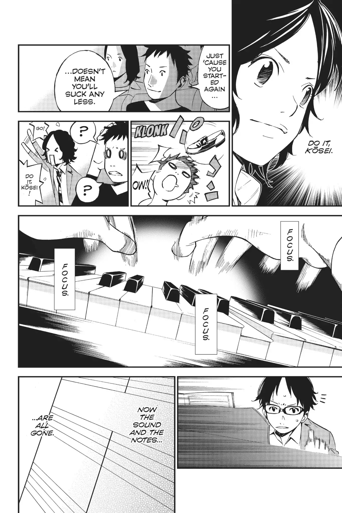 Shigatsu wa Kimi no Uso Chapter 6 page 17 - Chapter 6: From Behind