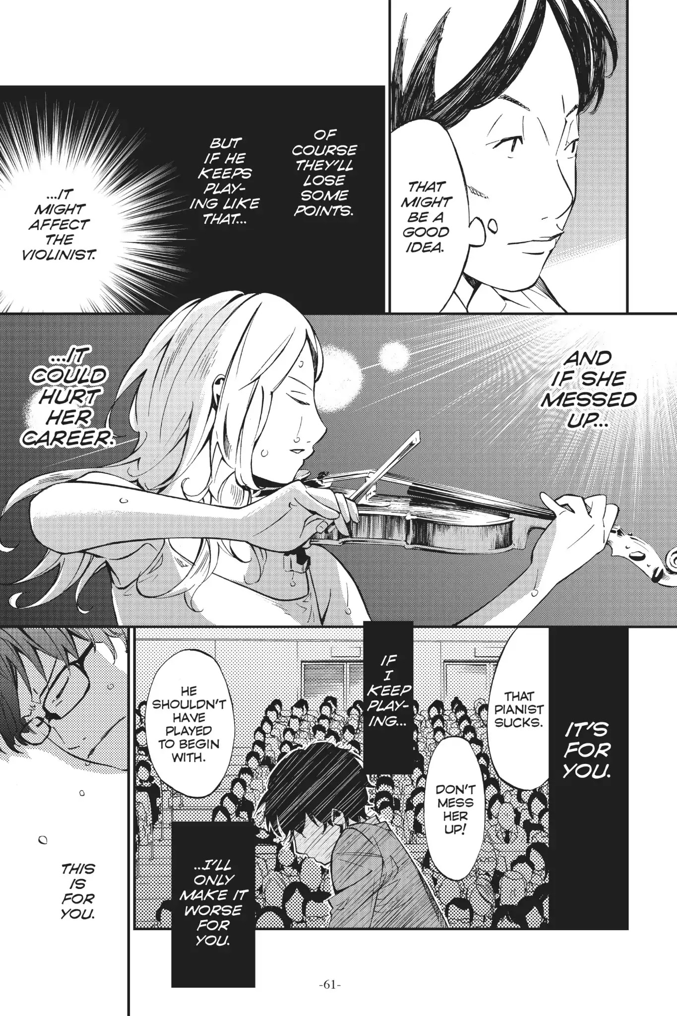 Shigatsu wa Kimi no Uso Chapter 6 page 6 - Chapter 6: From Behind
