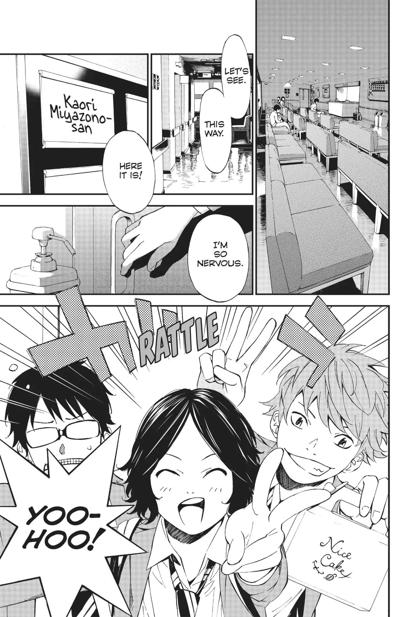Shigatsu wa Kimi no Uso Chapter 7 page 1 - Chapter 7: Cloudy Skies