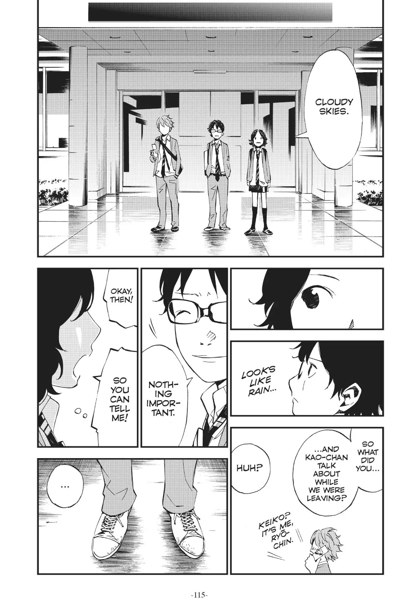 Shigatsu wa Kimi no Uso Chapter 7 page 11 - Chapter 7: Cloudy Skies