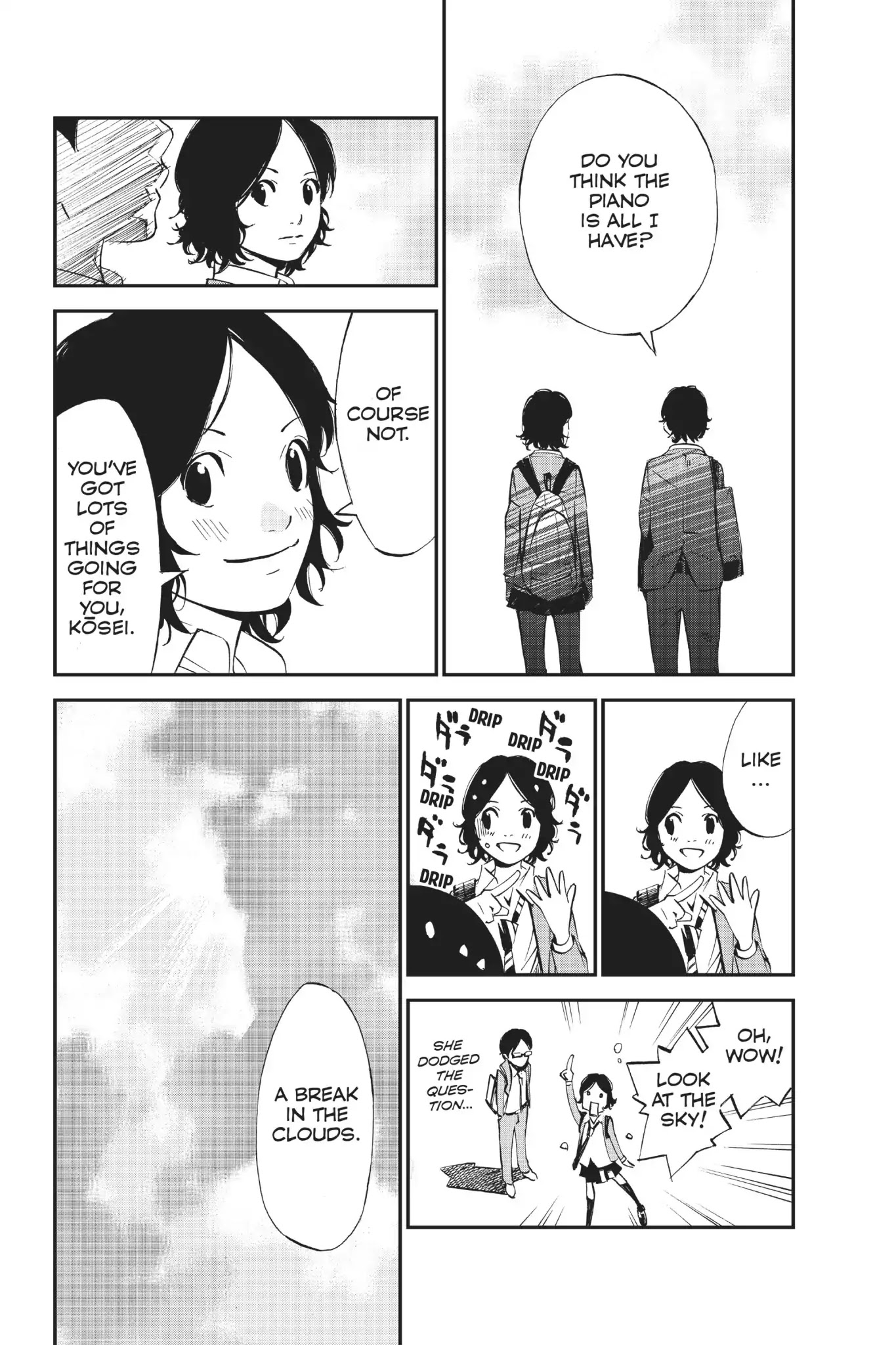 Shigatsu wa Kimi no Uso Chapter 7 page 12 - Chapter 7: Cloudy Skies