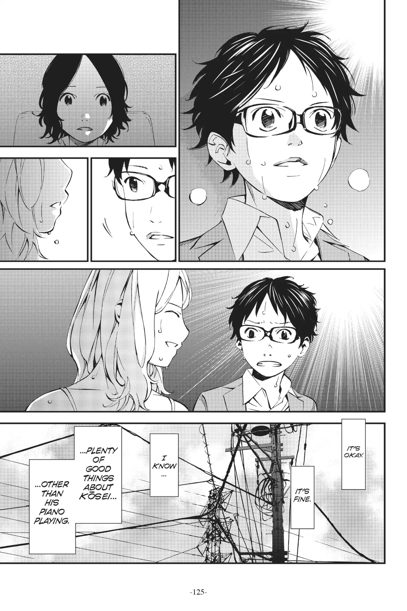 Shigatsu wa Kimi no Uso Chapter 7 page 21 - Chapter 7: Cloudy Skies