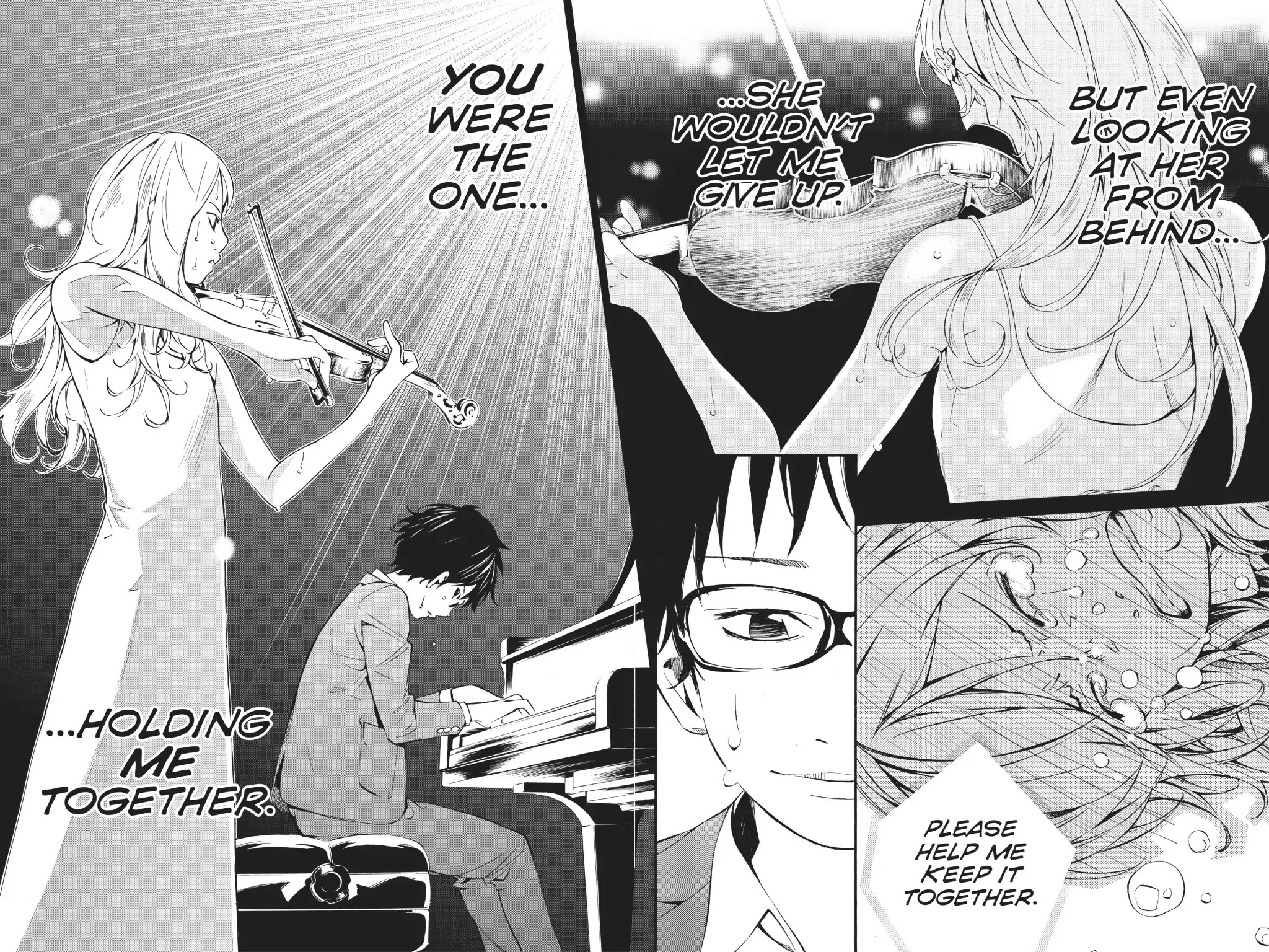 Shigatsu wa Kimi no Uso Chapter 7 page 38 - Chapter 7: Cloudy Skies